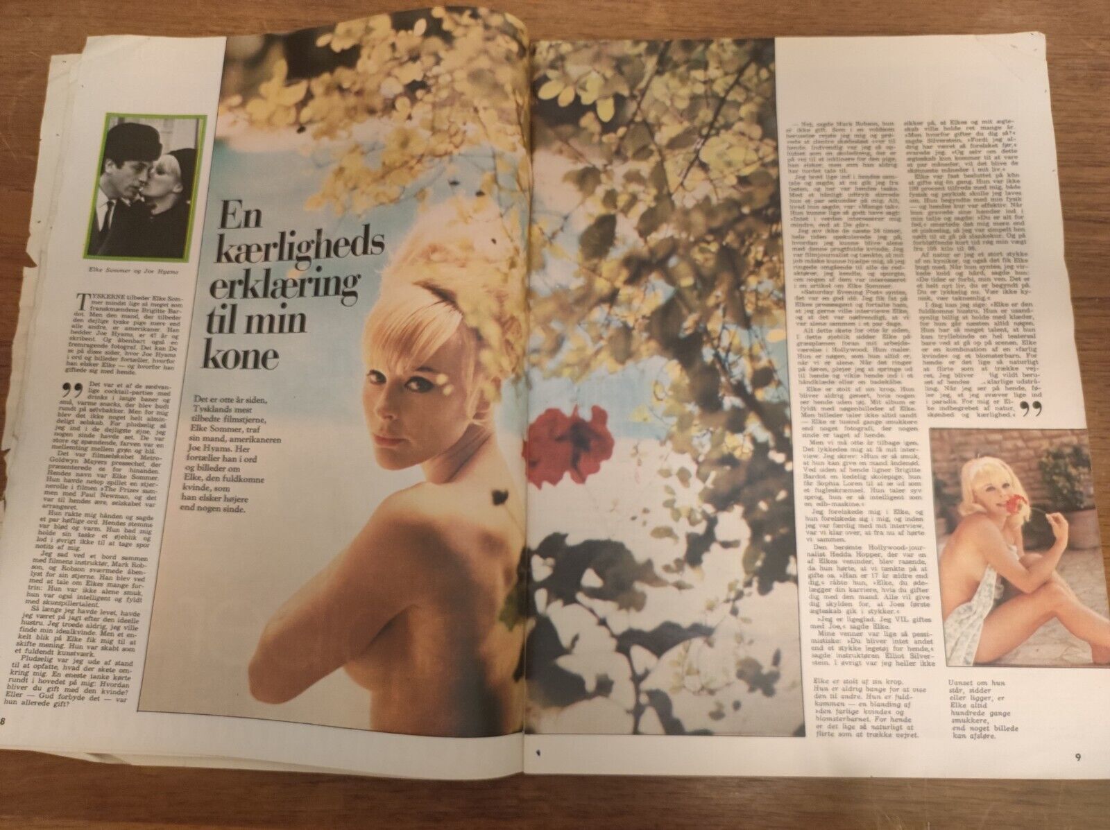 RICHARD BURTON Elke Sommer COLIN DOUGLAS Liz Taylor  1970 Danish Magazine BB65