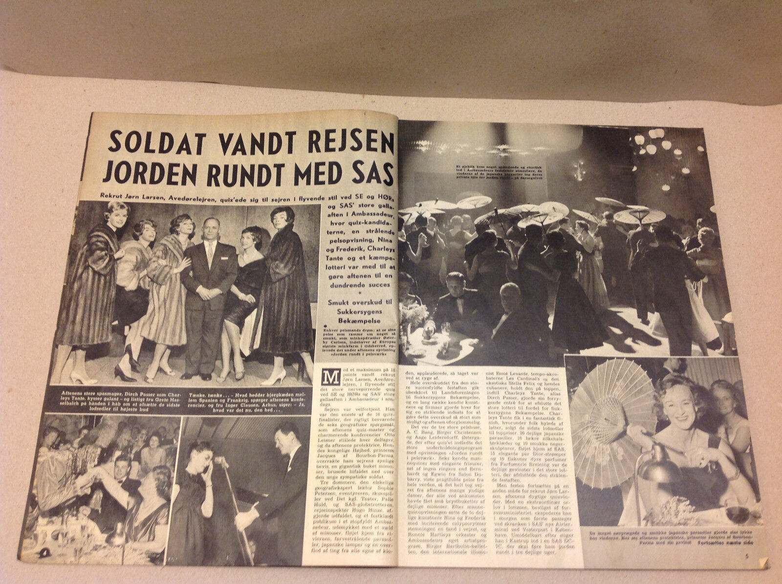 PRINCESS JACQUES OF BOURBON PARMA DENMARK SOLDIER VINTAGE Danish Magazine 1959