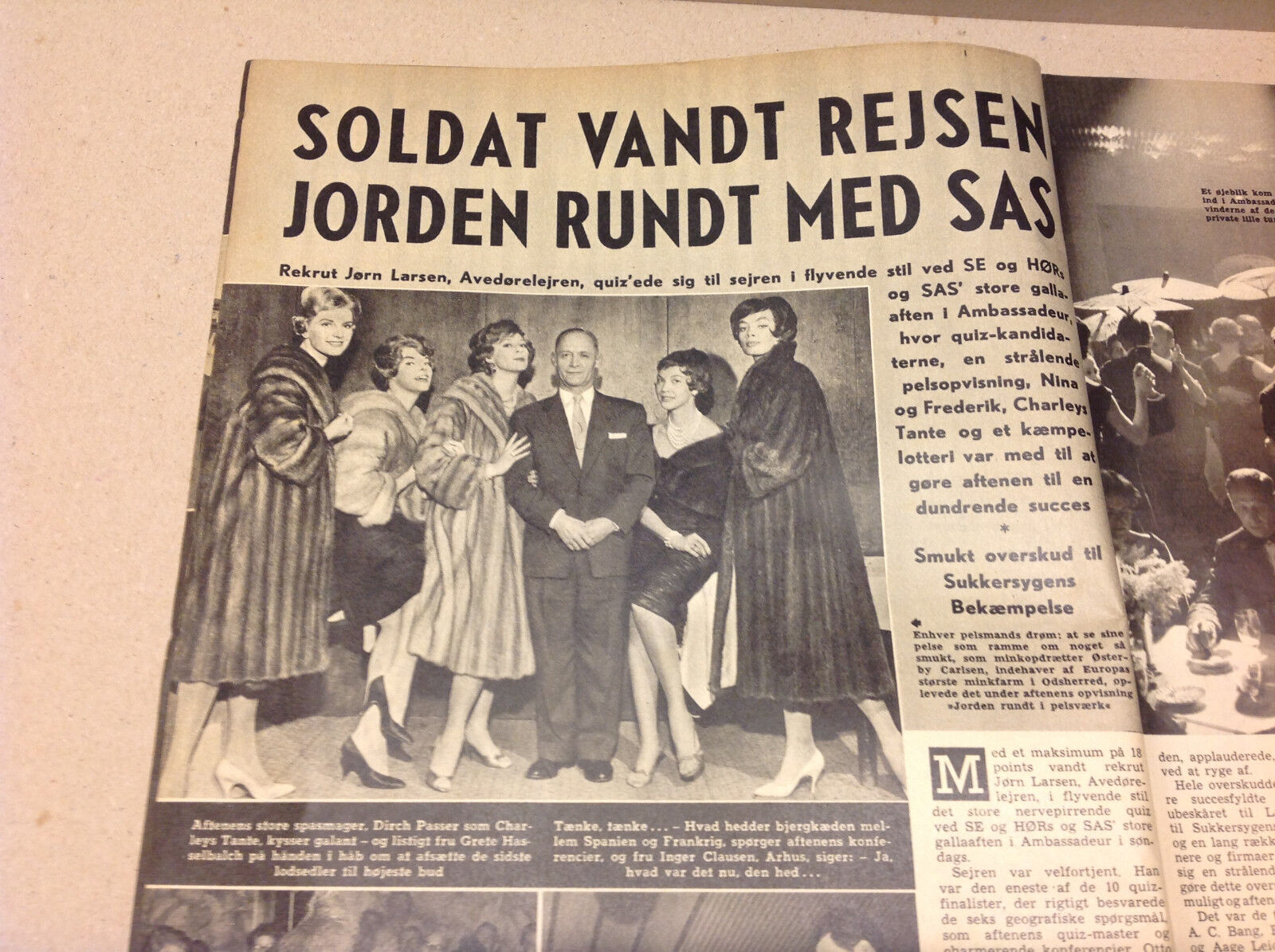 PRINCESS JACQUES OF BOURBON PARMA DENMARK SOLDIER VINTAGE Danish Magazine 1959