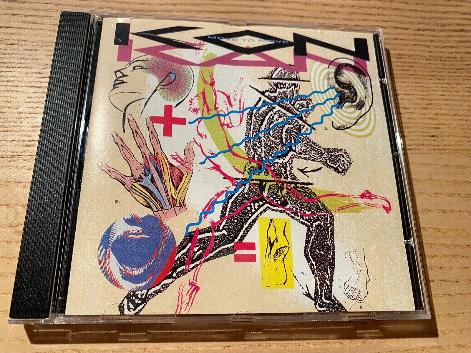 KON KAN "MOVE TO MOVE" 1989 CD ALBUM 11 TRACK ATLANTIC RECORDS EXTENDED BONUS 12