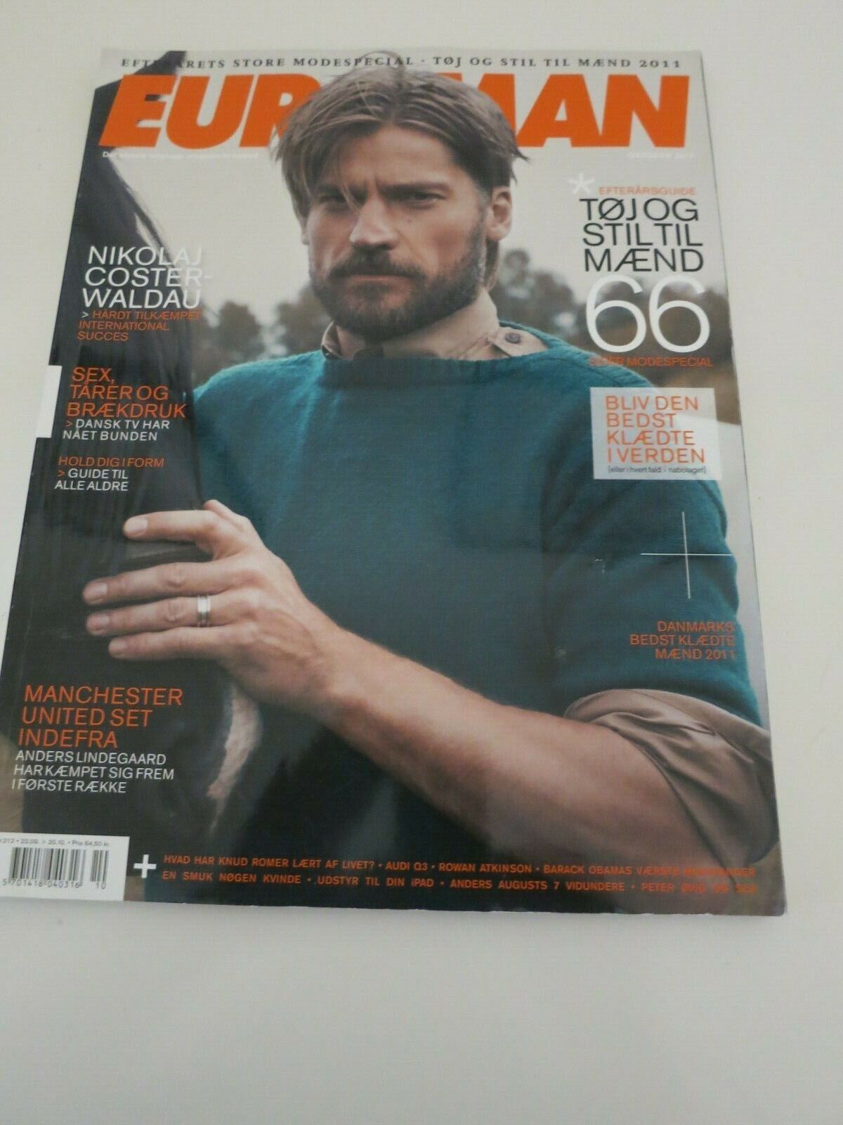 Danish magazine 2011 Euroman NIKOLAJ COSTER-WALDAU Cover Rowan Atkinson Bean M7