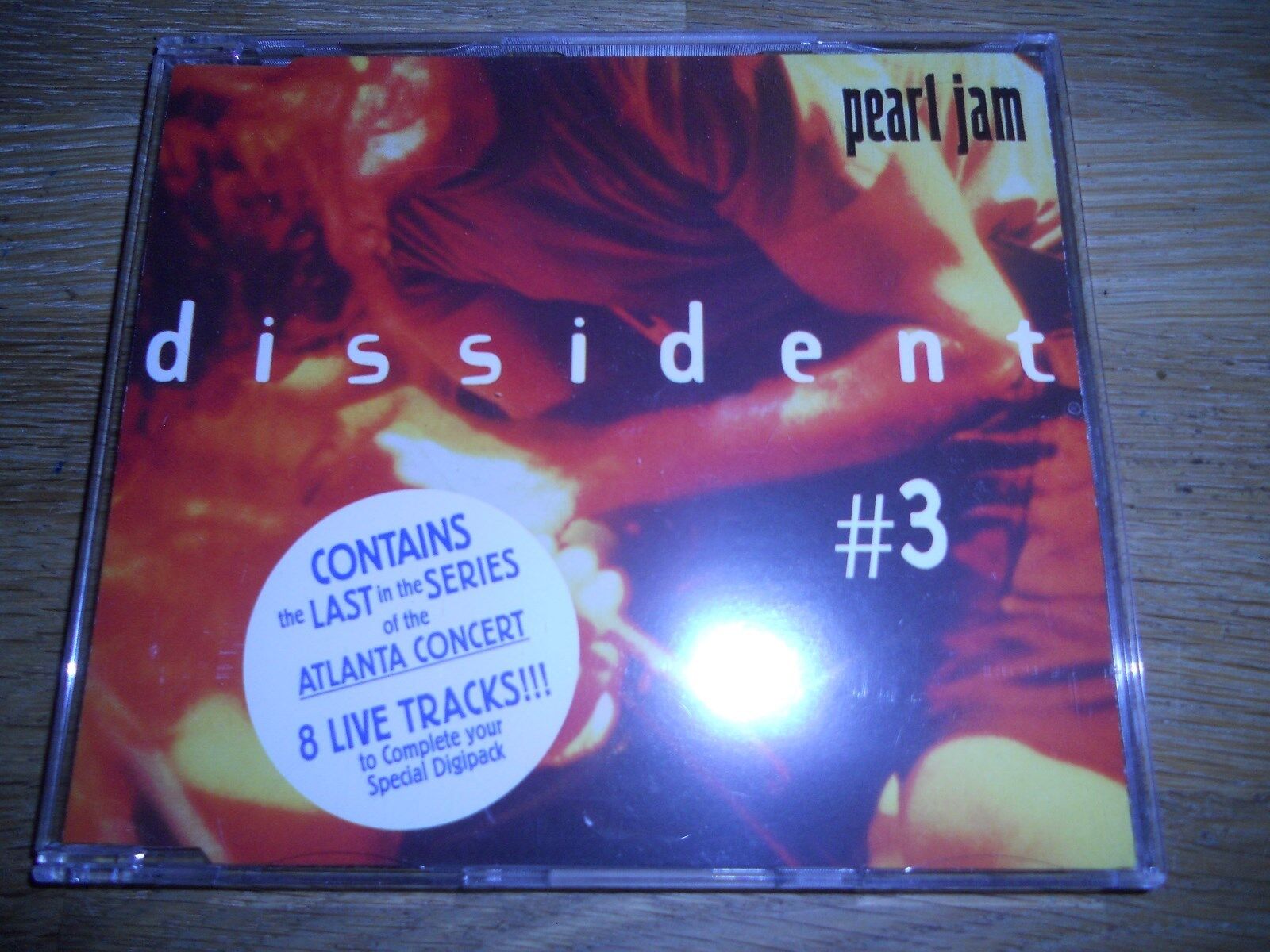 PEARL JAM DISSIDENT DISC # 3 8 LIVE TRACKS CD SINGLE RARE AND OUT OF PRINT RARE*