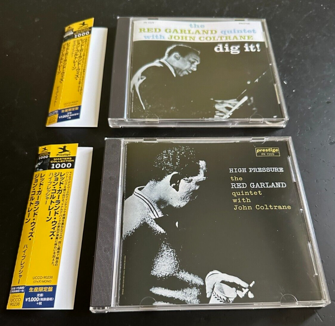 THE RED GARLAND QUINTET ''DIG IT!+HIGH PRESSURE'' - 2 JAPAN CDs - JOHN COLTRANE