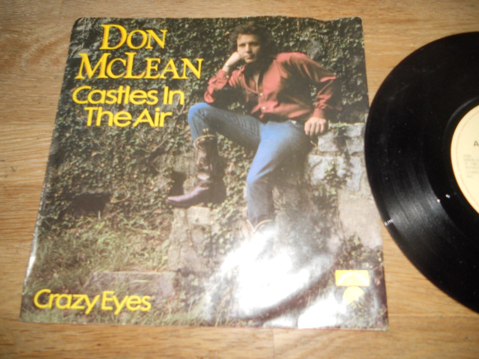 DON MCLEAN "CASTLES IN THE AIR / CRAZY EYES" 1981 EMI RECORDS DUTCH PRESSING OOP