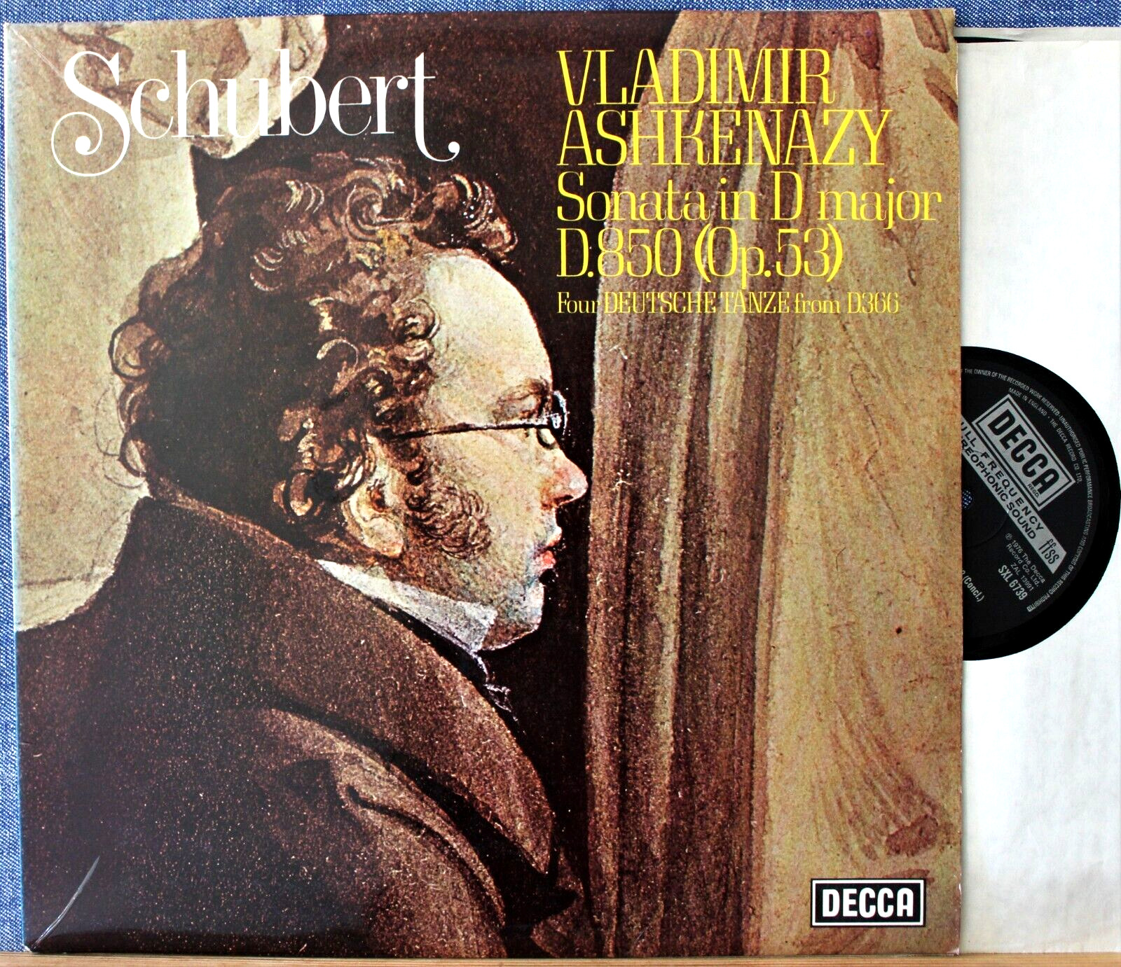 Ashkenazy Schubert (Sonata op 53; Deutsche Tänze) Decca SXL 6739 NM