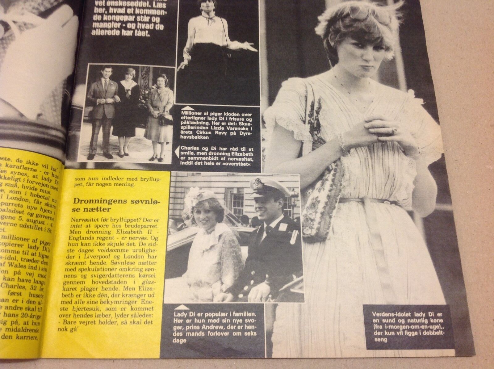 Princess Diana Lady Di Prince Charles Old Vtg Danish Magazine 1981 "Se og Hoer"