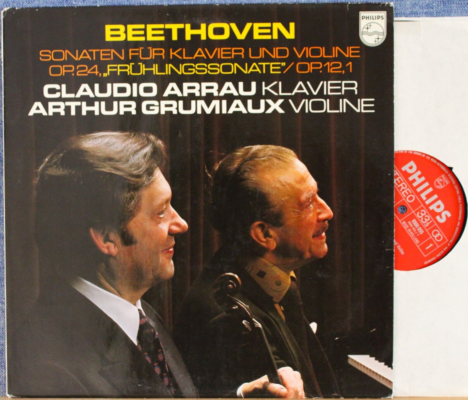 Grumiaux; Arrau Beethoven (Violin sonatas op 121 + 24) Philips 9500 055 NM