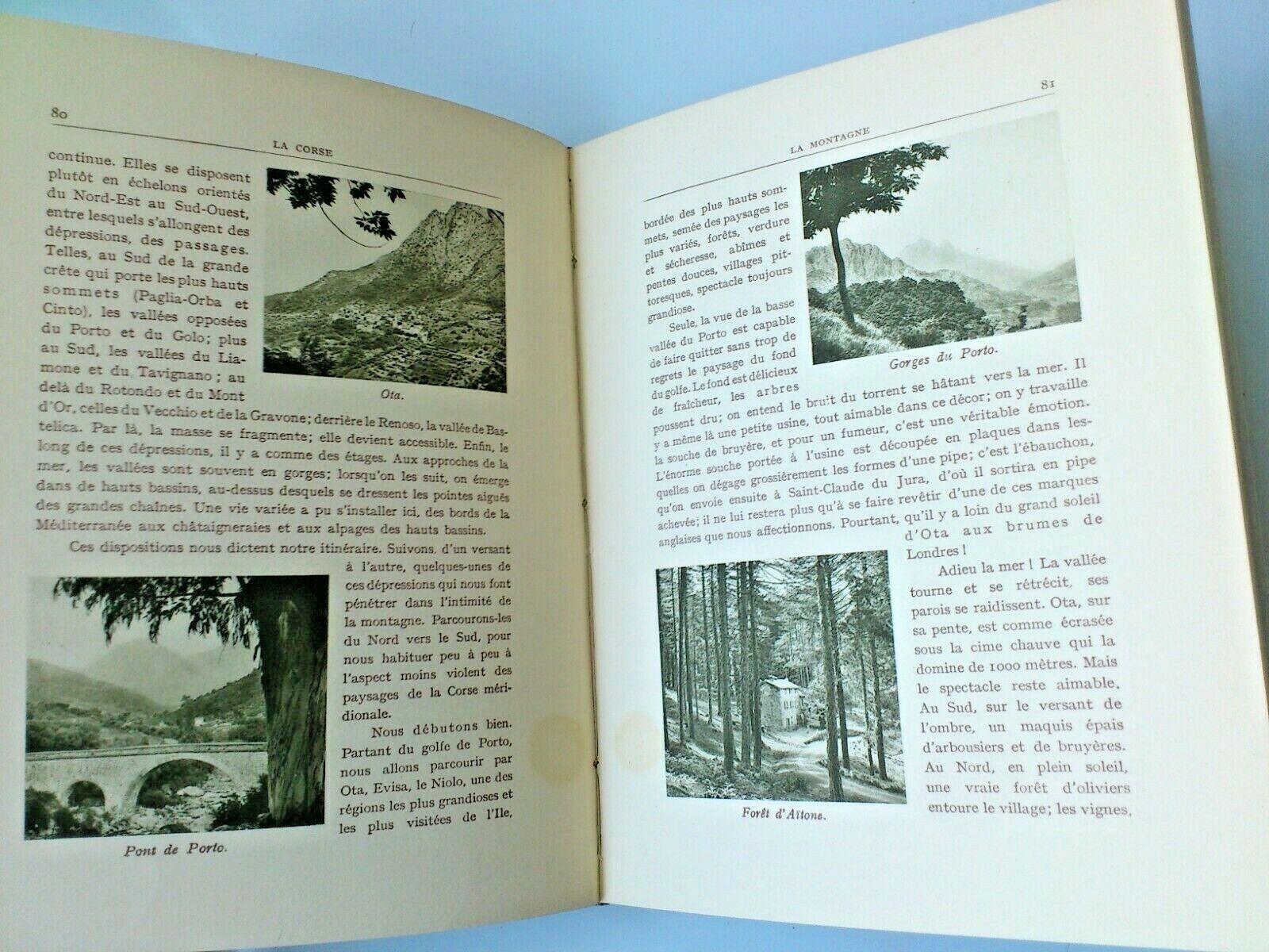 Vintage travel book:LA CORSE Corsica ItalyRaoul Blanchard 190 photos1926