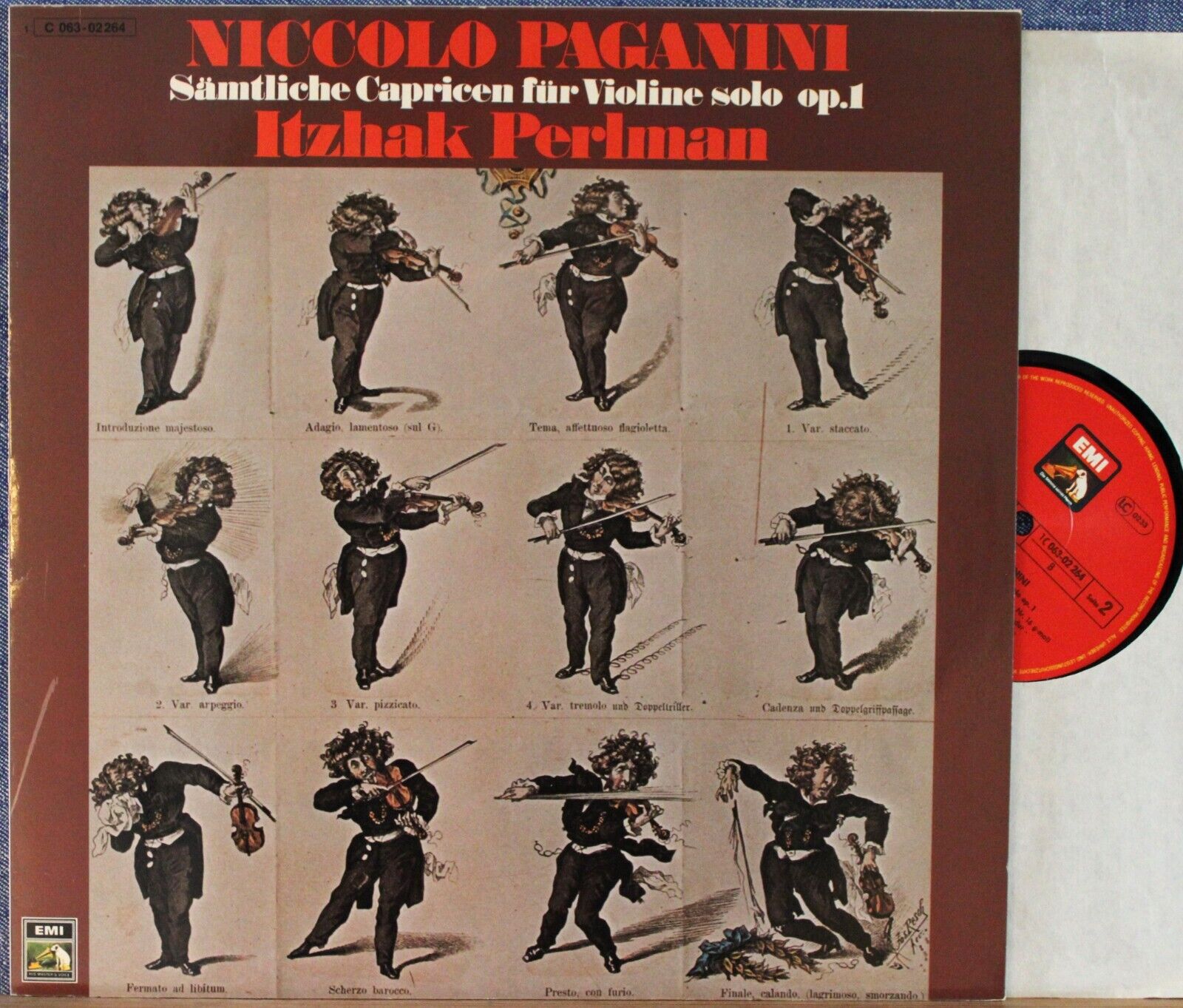 Perlman Paganini (24 caprices) EMI 063-02 264 NM