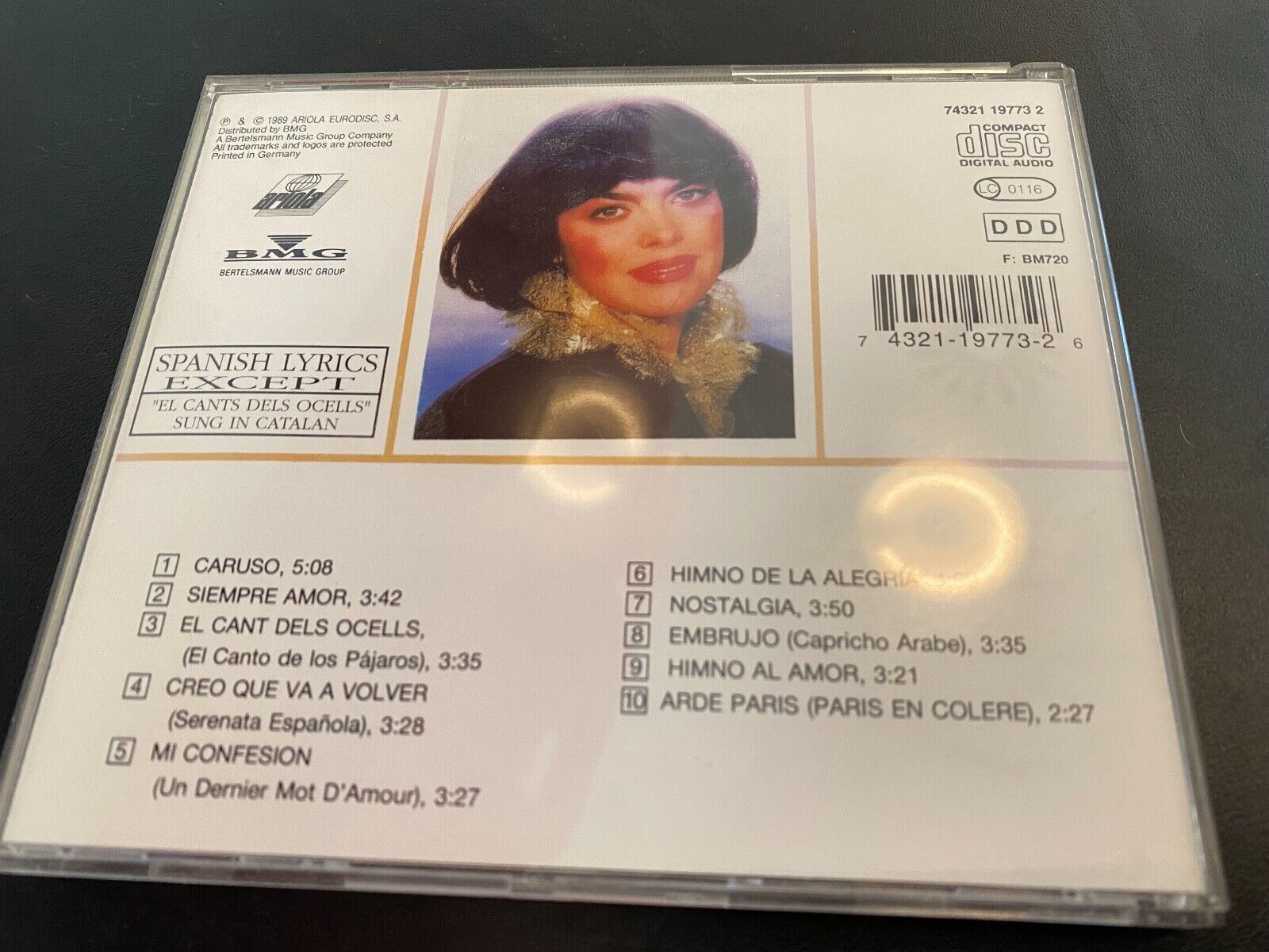 MIREILLE MATHIEU "EMBRUJO" 1989 CDALBUM 10 TRACK GERMANY ARIOLA EURODISC DDD CD