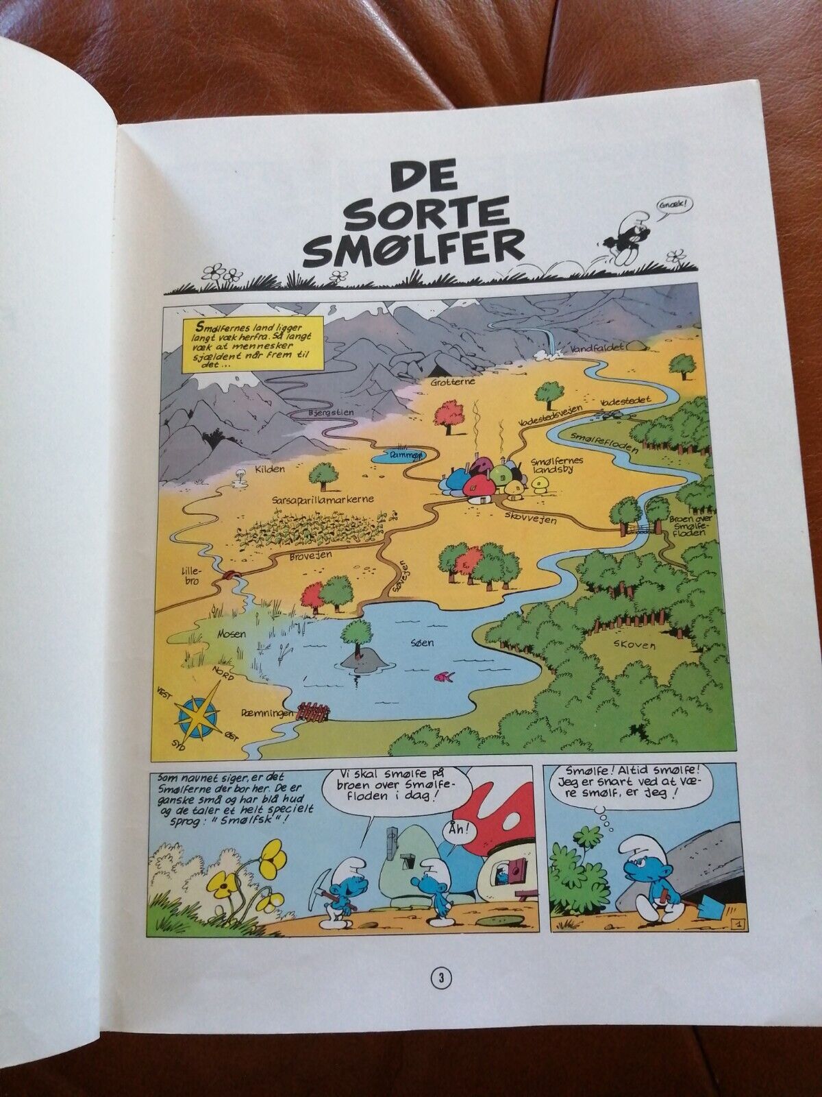 Denmarkcomic book"The Black Smurfs" De Sorte Smølfer1 st ed1980 Peyo