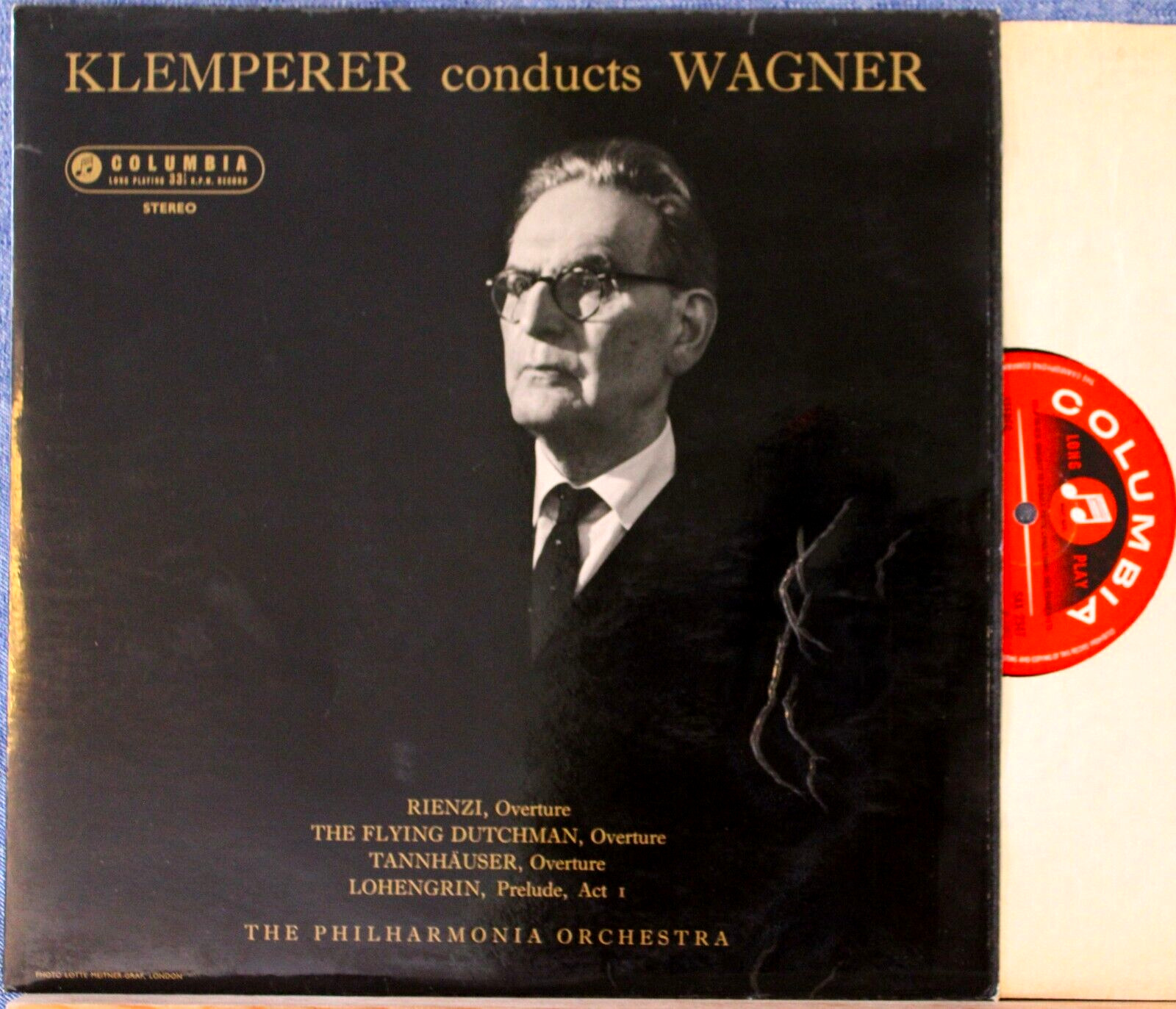 Klemperer Wagner (Overtures) Col SAX 2347 semi-circle NM(-)