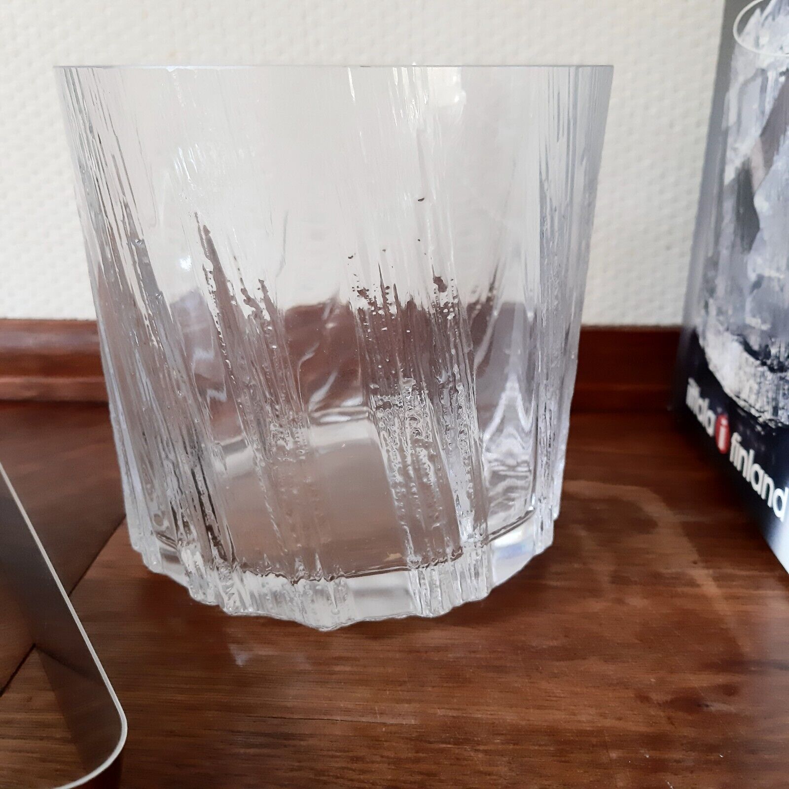 KUURA Ice Bucket with Ice Tong by Tapio Wirkkala for IITTALA Finland Box