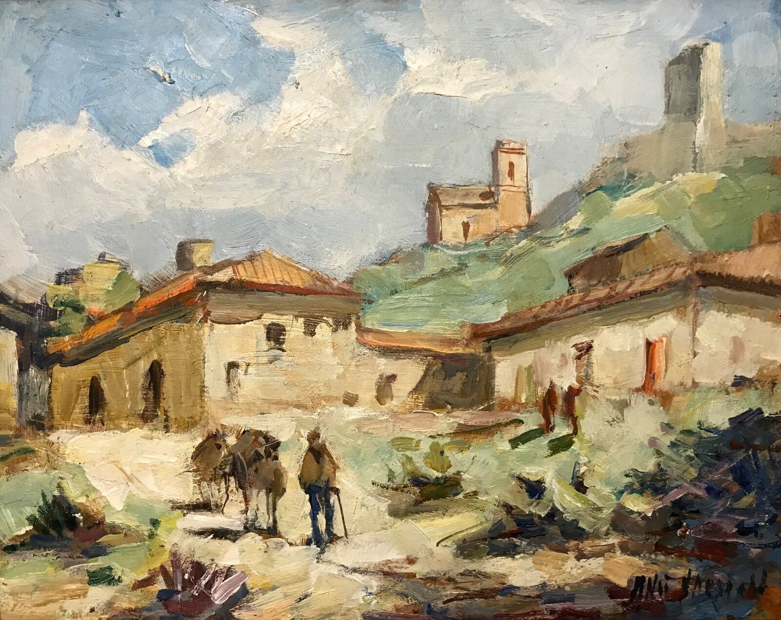 Knut Norman (1896-1977): MOUNTAIN VILLAGE