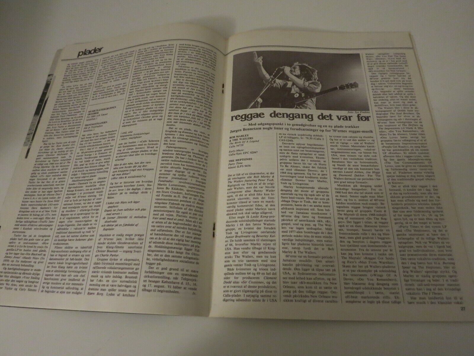 Danish Mag 1977 IVAN HORN Magma BOB MARLEY John Coltrane AB111