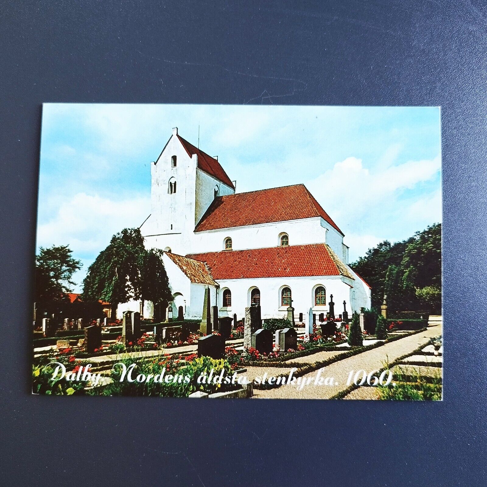 Vintage postcardSwedenDalbyThe oldest Stone church in Scandinavia from 1060