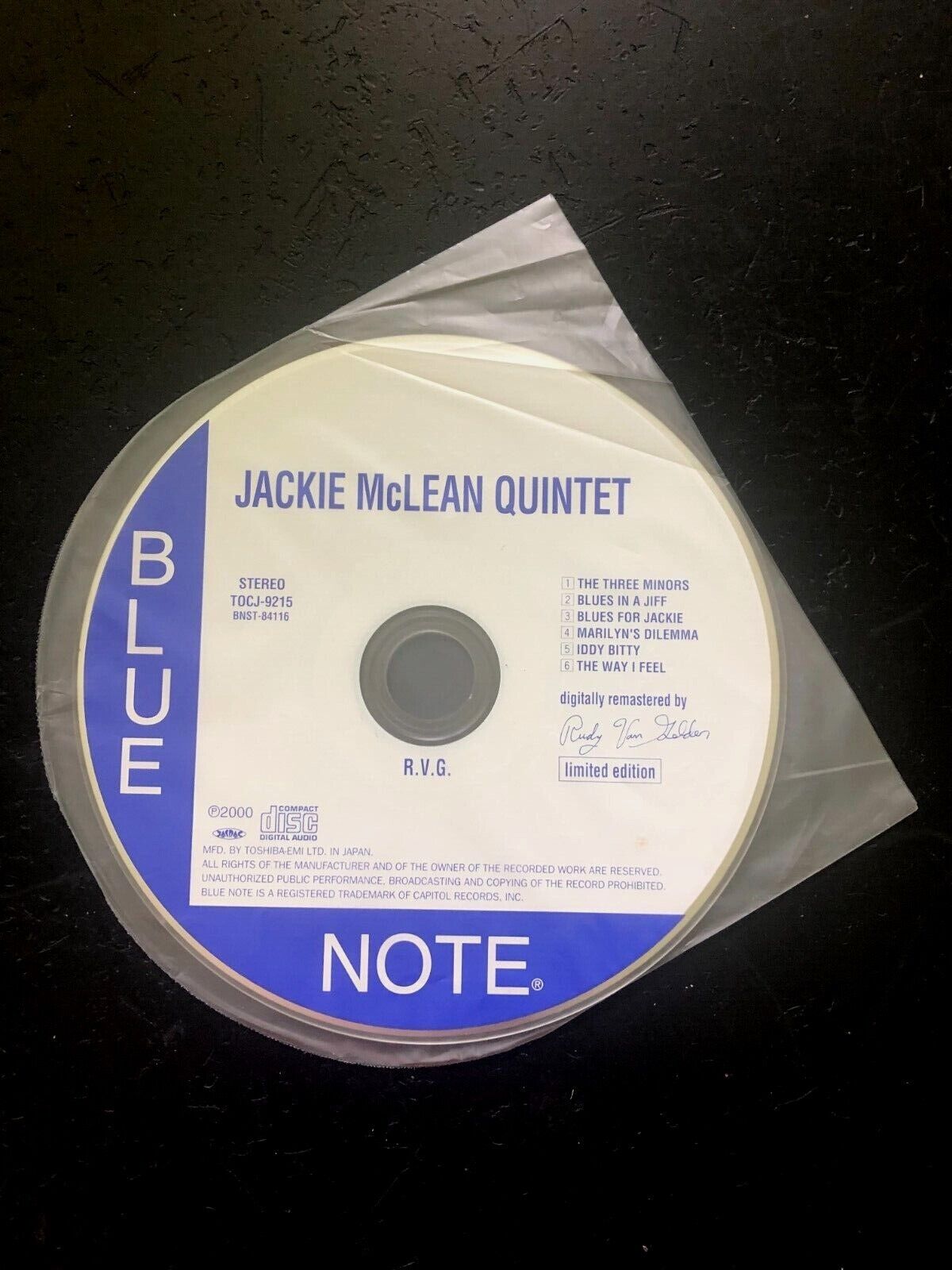 JACKIE MCLEAN QUINTET ''JACKIE MCLEAN'' - MINI LP JAPAN CD - BLUE NOTE