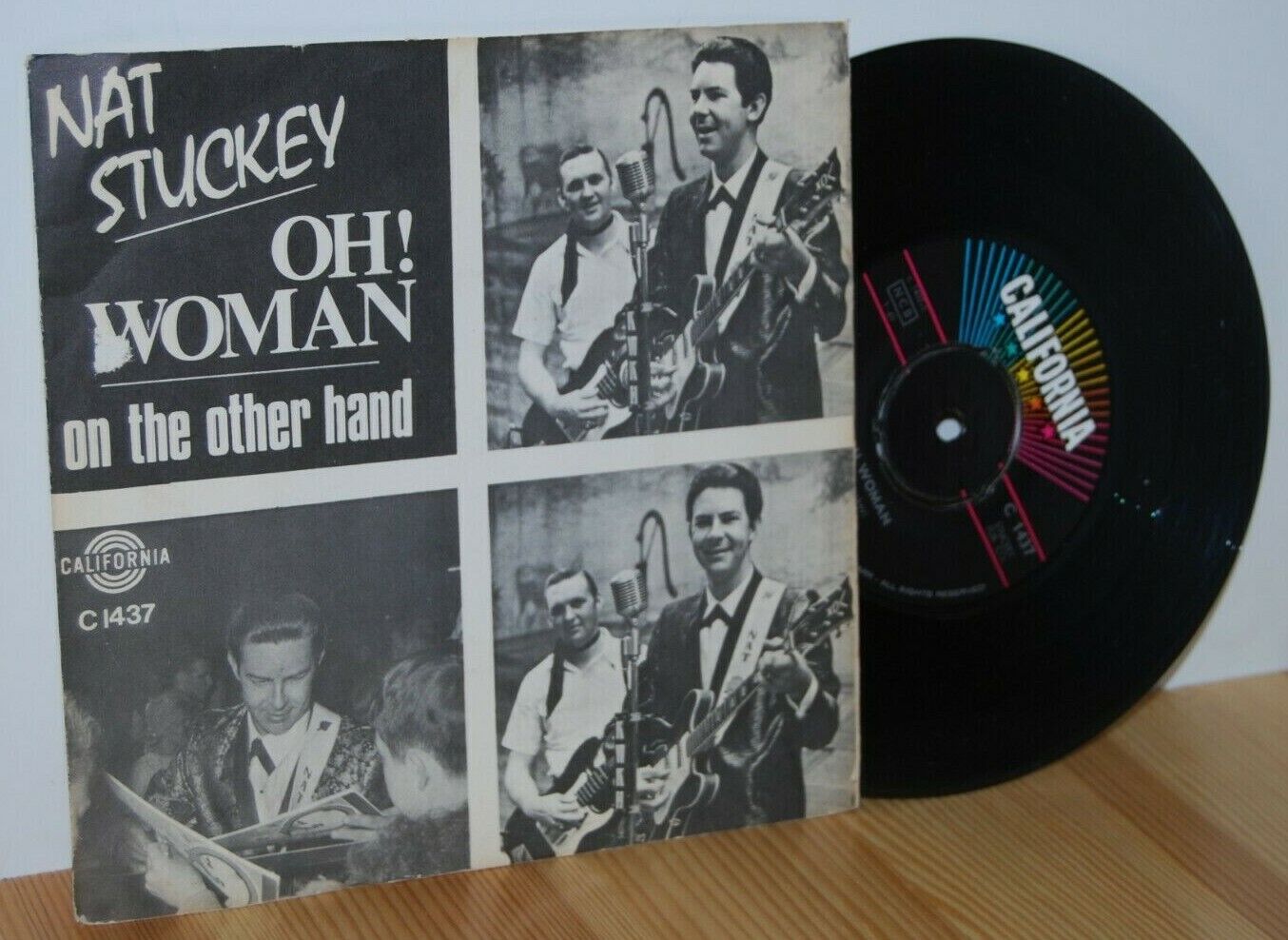 NAT STUCKEY Oh! Woman NCB PS Picture Sleeve 7'' 45