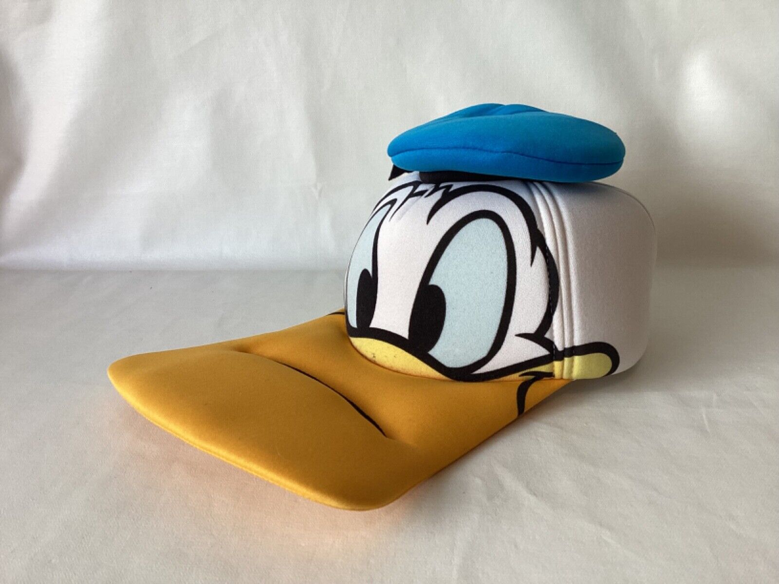 Disney Parks Donald Duck Face Baseball Hat Cap Long Bill Adult One Size Fits All