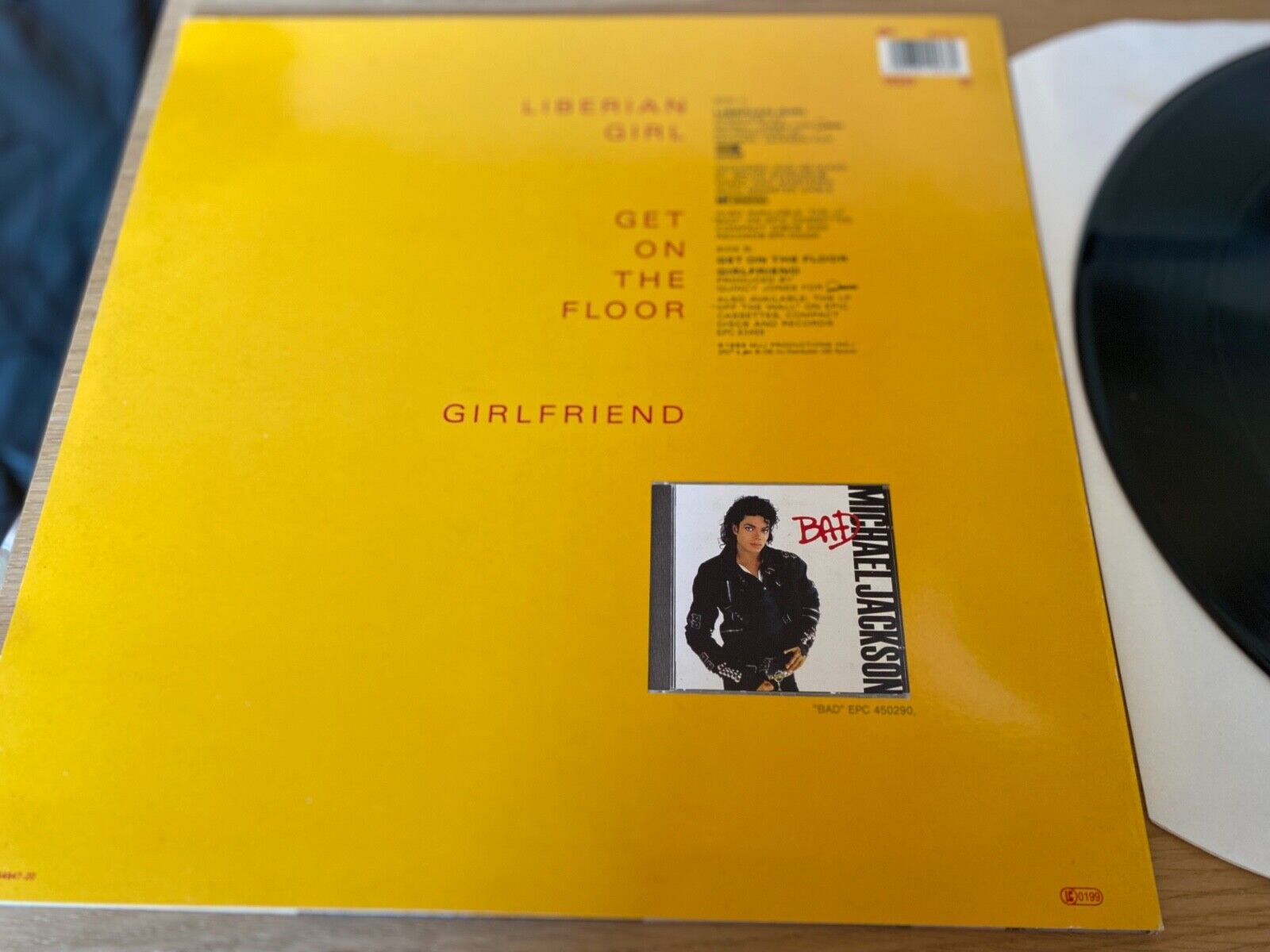 MICHAEL JACKSON "LIBERIAN GIRL/GET ON THE FLOOR/GIRLFRIEND" 1987 EPIC HOLLAND 12