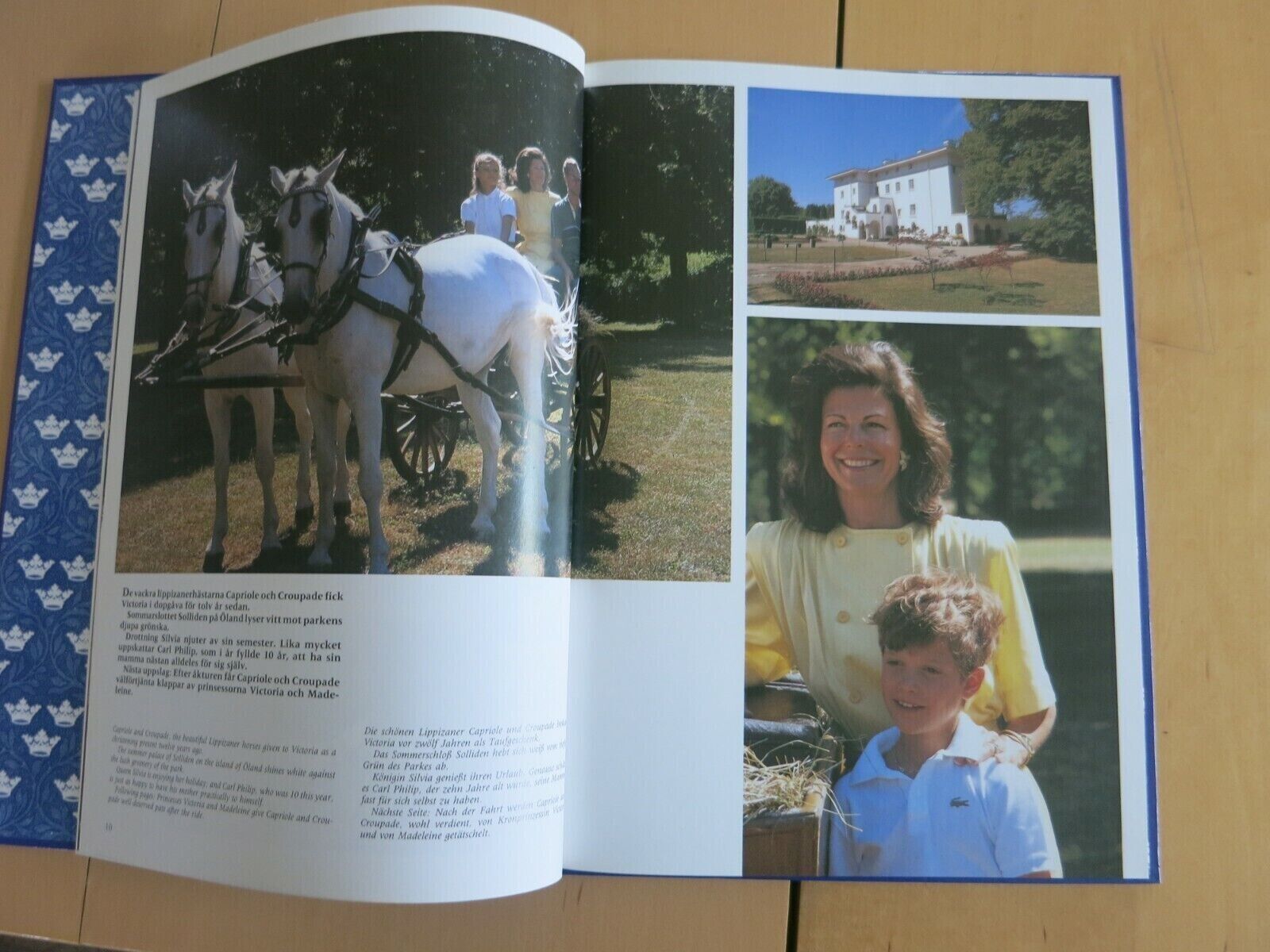 1989 Queen SILVIA King CARL GUSTAF Princess VICTORIA MADELEINE PHILIP ROYAL Bo61