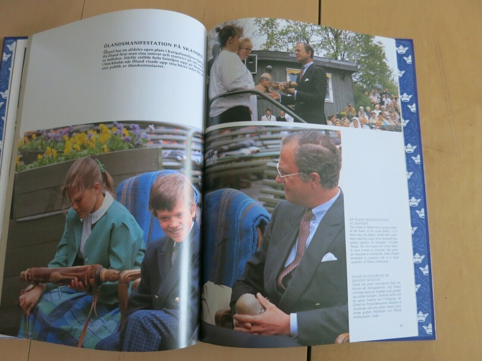 1989 Queen SILVIA King CARL GUSTAF Princess VICTORIA MADELEINE PHILIP ROYAL Bo61