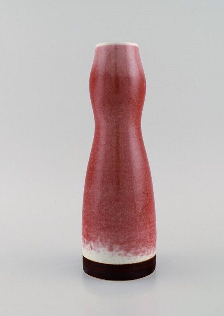 Liisa Hallamaa for Arabia Unique vase in glazed ceramics 1960s