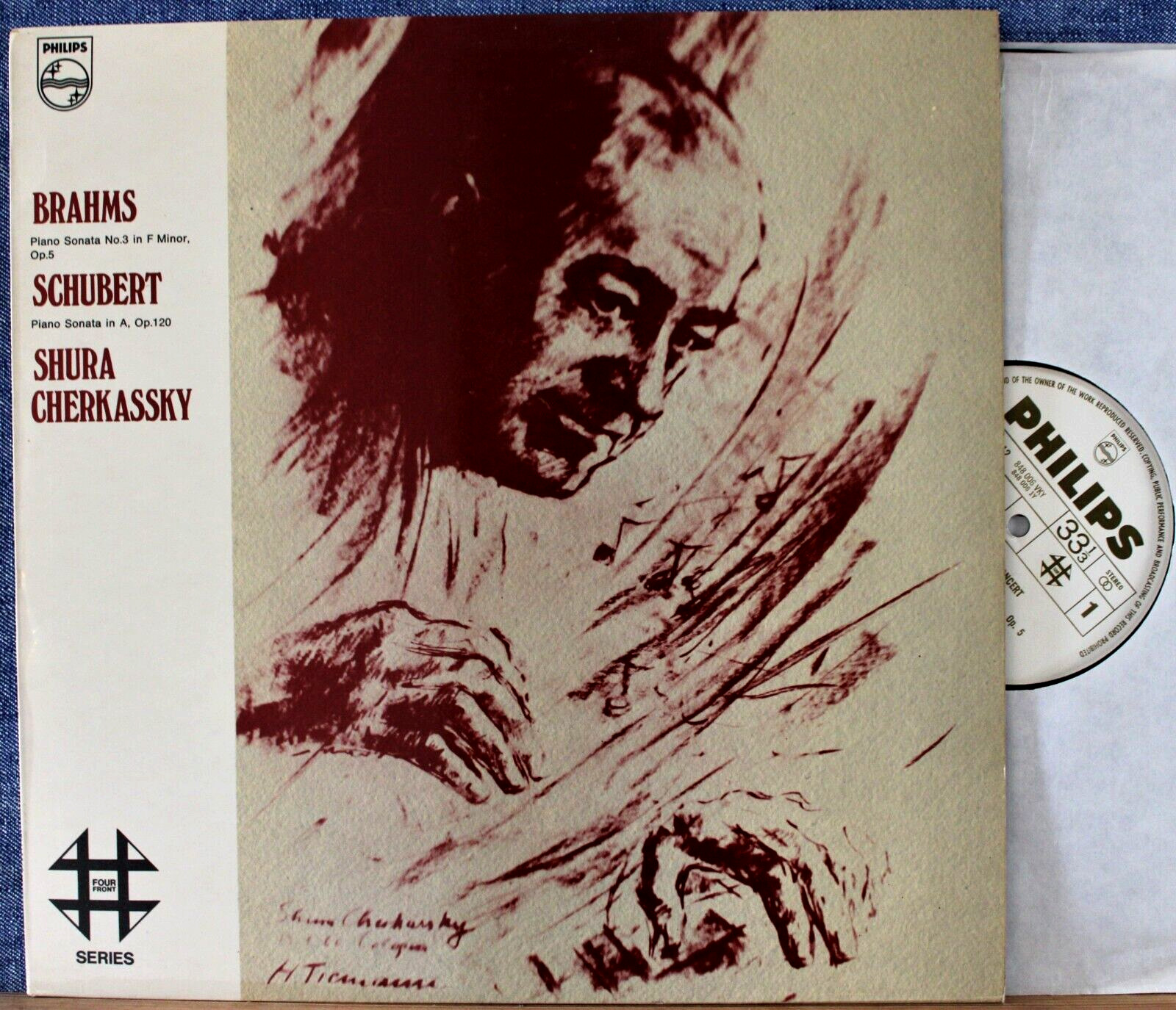 Cherkassky Schubert + Brahms (Sonatas) Philips 4FM 10012 NM