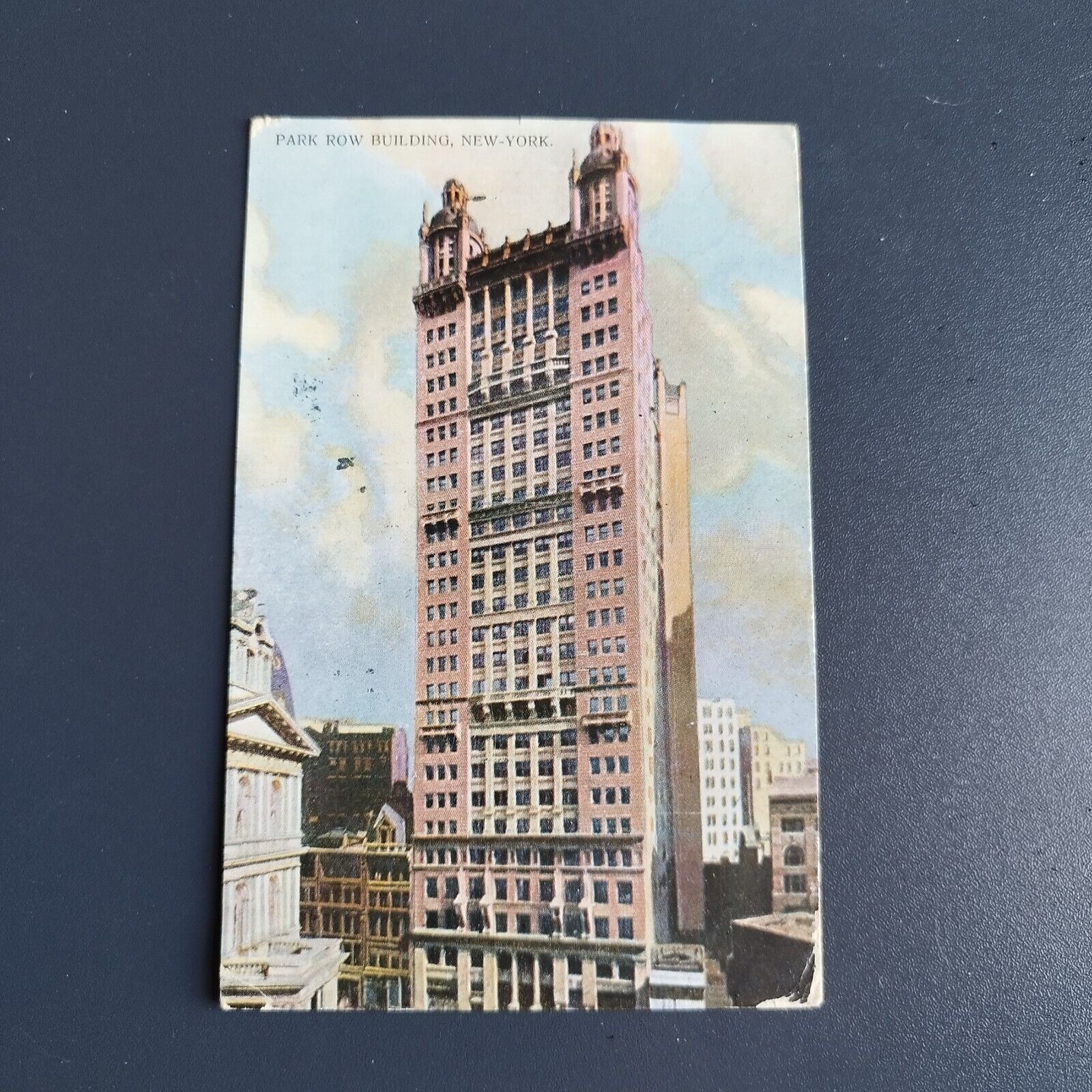 Postcard New York City Park Row Building - Posted 1910