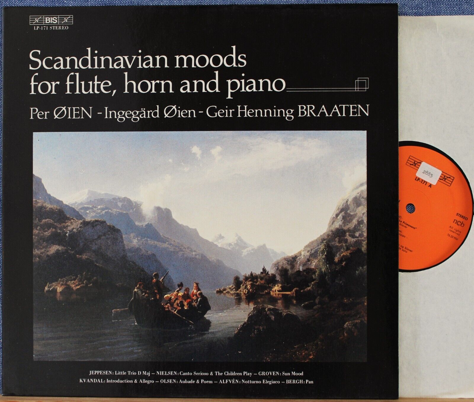 Øien; Braaten Scandinavian music for flute horn and piano BIS LP-171 NM