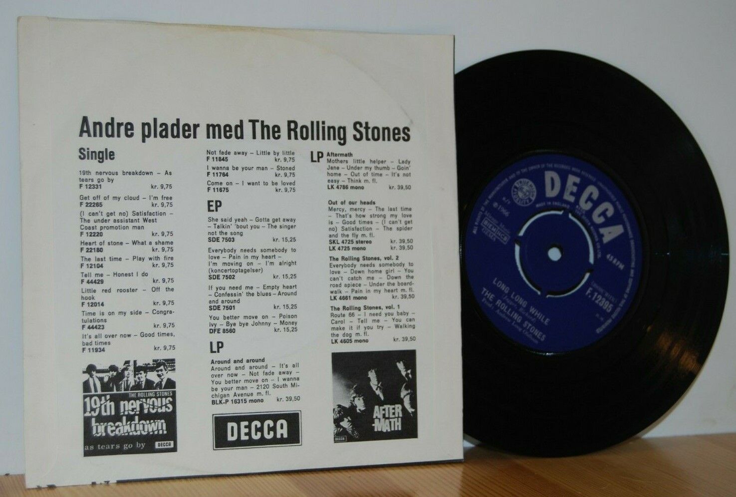 The ROLLING STONES Paint It Black F12395 Picture Sleeve Denmark