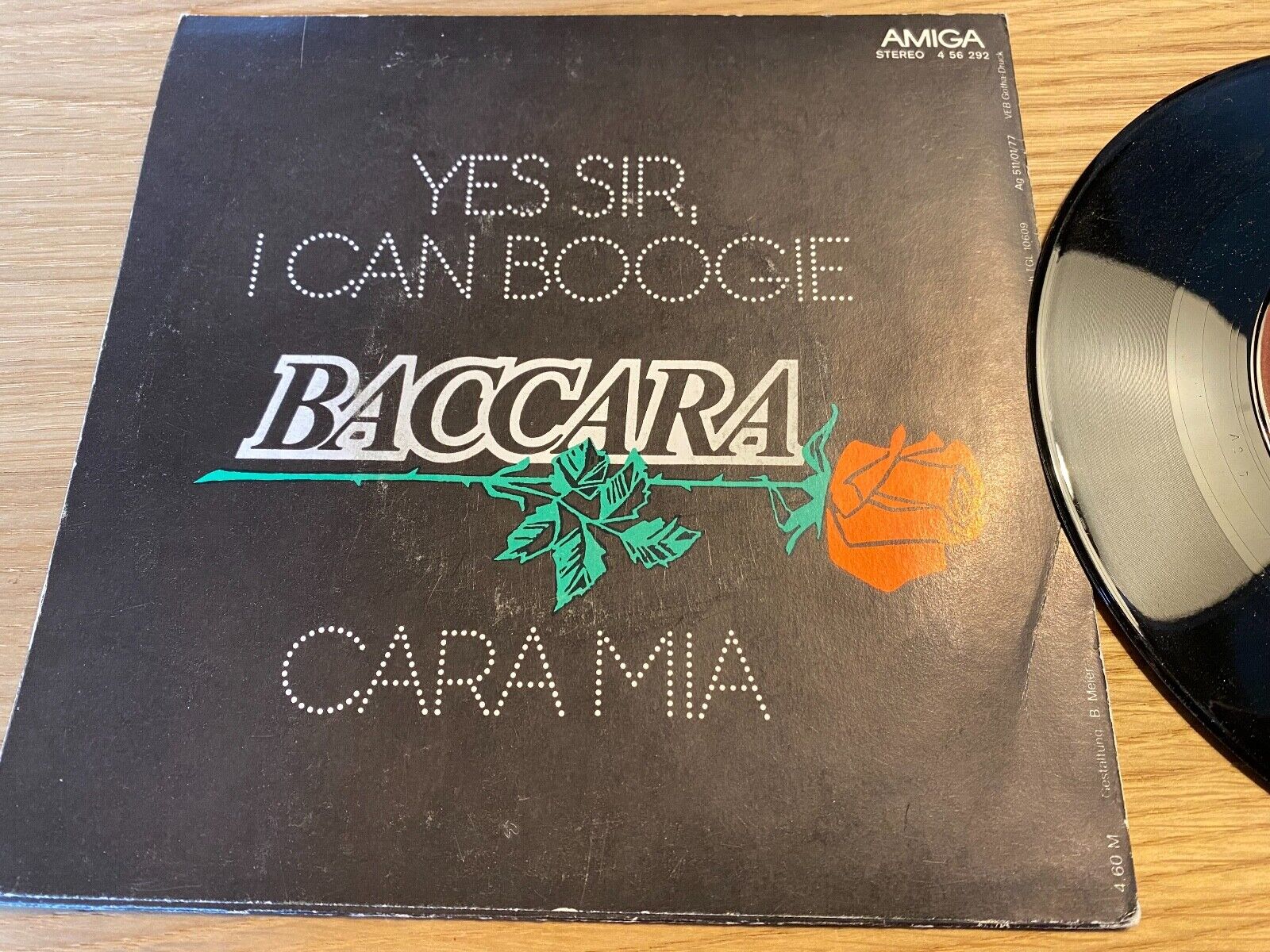 BACCARA "YES SIR I CAN BOOGIE/CARA MIA" 1970´S DDR AMIGA AWA 7" EAST GERMAN OOP