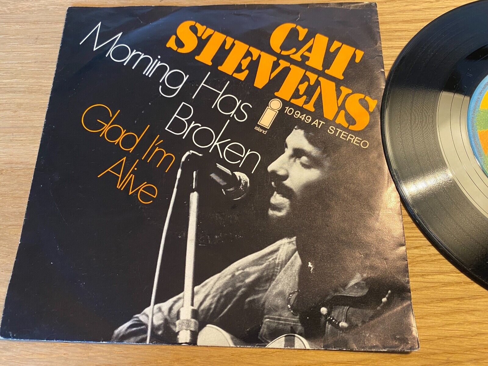 CAT STEVENS "MORING HAS BROKEN/GLAD I´M ALIVE" ISLAND RECORDS 1970´S W GERMANY*