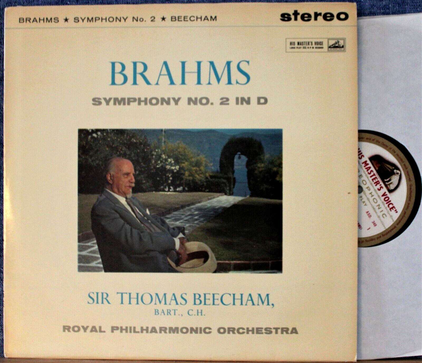 Beecham Brahms (Symphony 2) HMV ASD 348 w/g NM