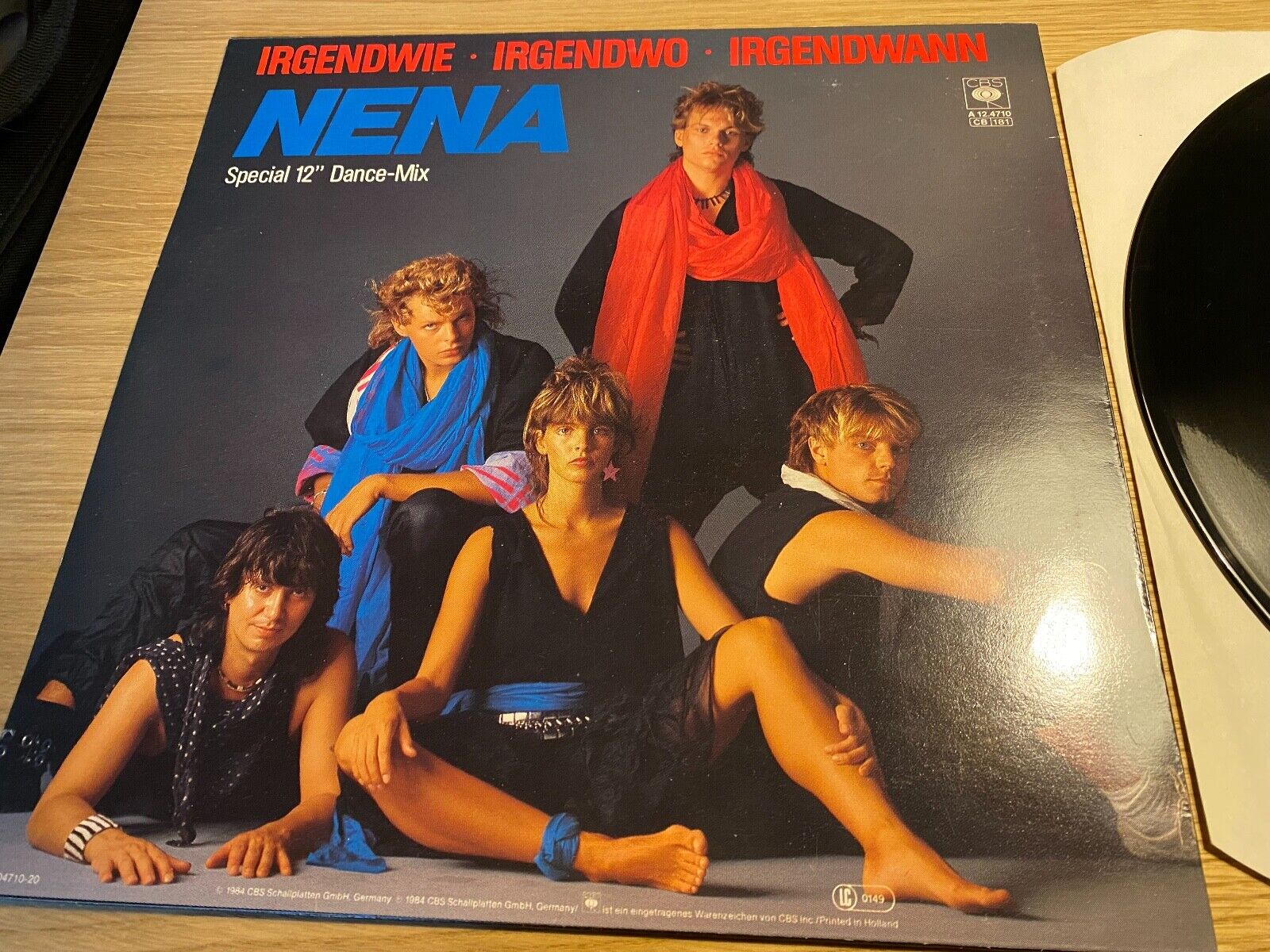 NENA "IRGENDWIE IRGENDWO IRGENDWANN" 1984 VINYL MAXI SINGLE VINYL CBS RECORDS 12