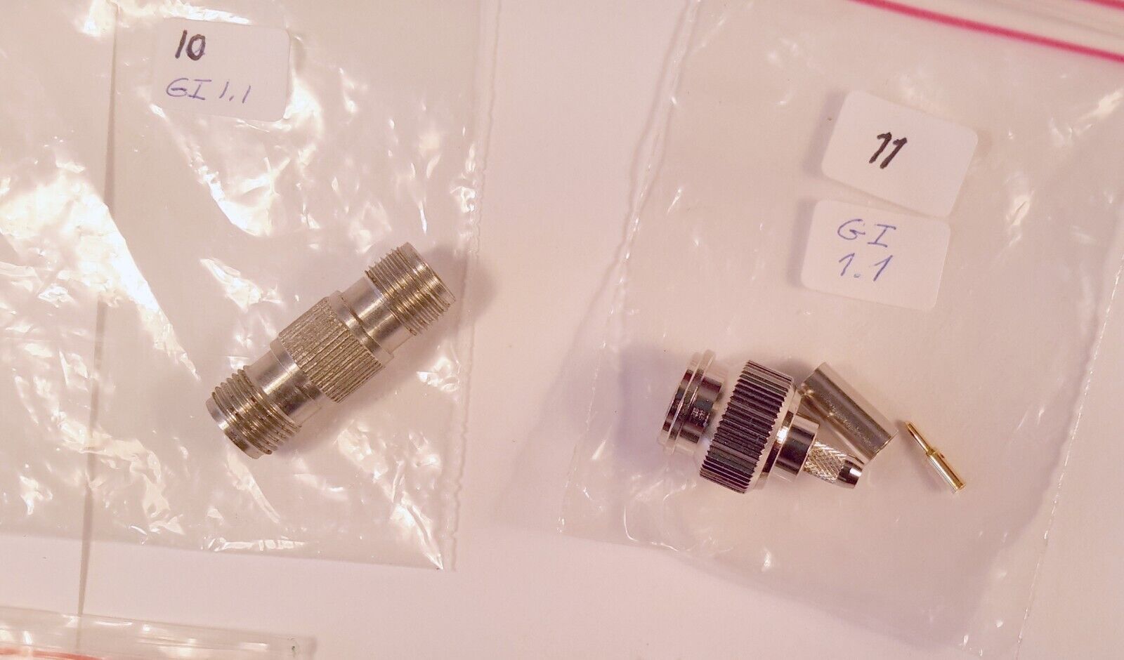 TNC Coaxial Male and Paper for RG58/174/188/316 Pick'n'Mix 5 Pieces