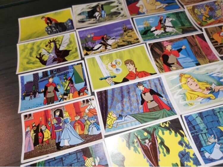 COMPLETE SET 1960 RICH'S COFFEE WALT DISNEY SLEEPING BEAUTY DANISH TRADING CARD