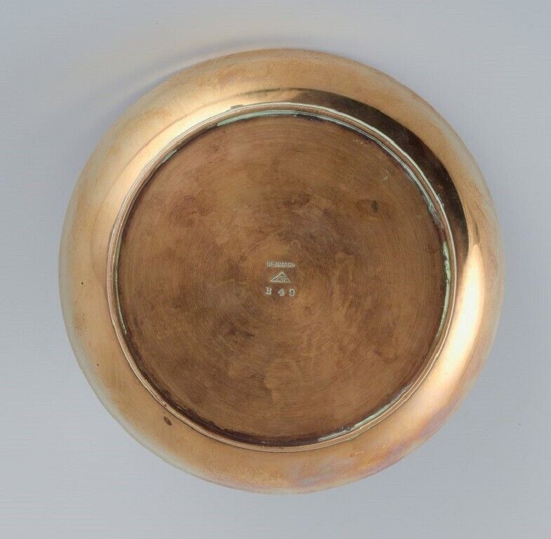 Early Just Andersen Art Deco bronze bowl with motif of woman Approx 1930