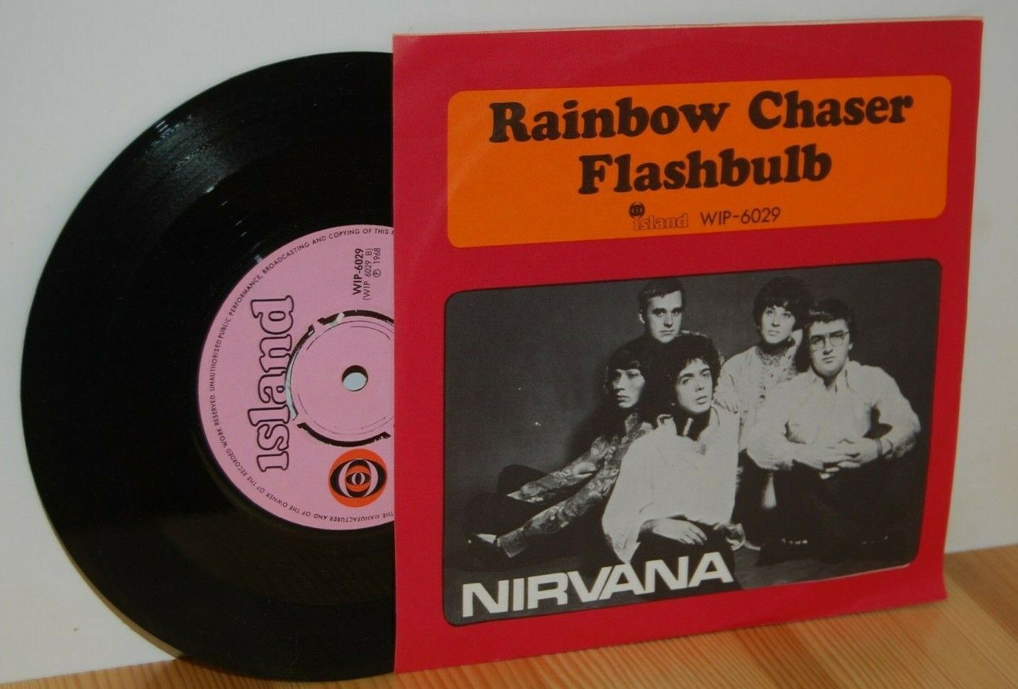 NIRVANA Rainbow Chaser NCB PS Picture Sleeve 7'' 45 vinyl