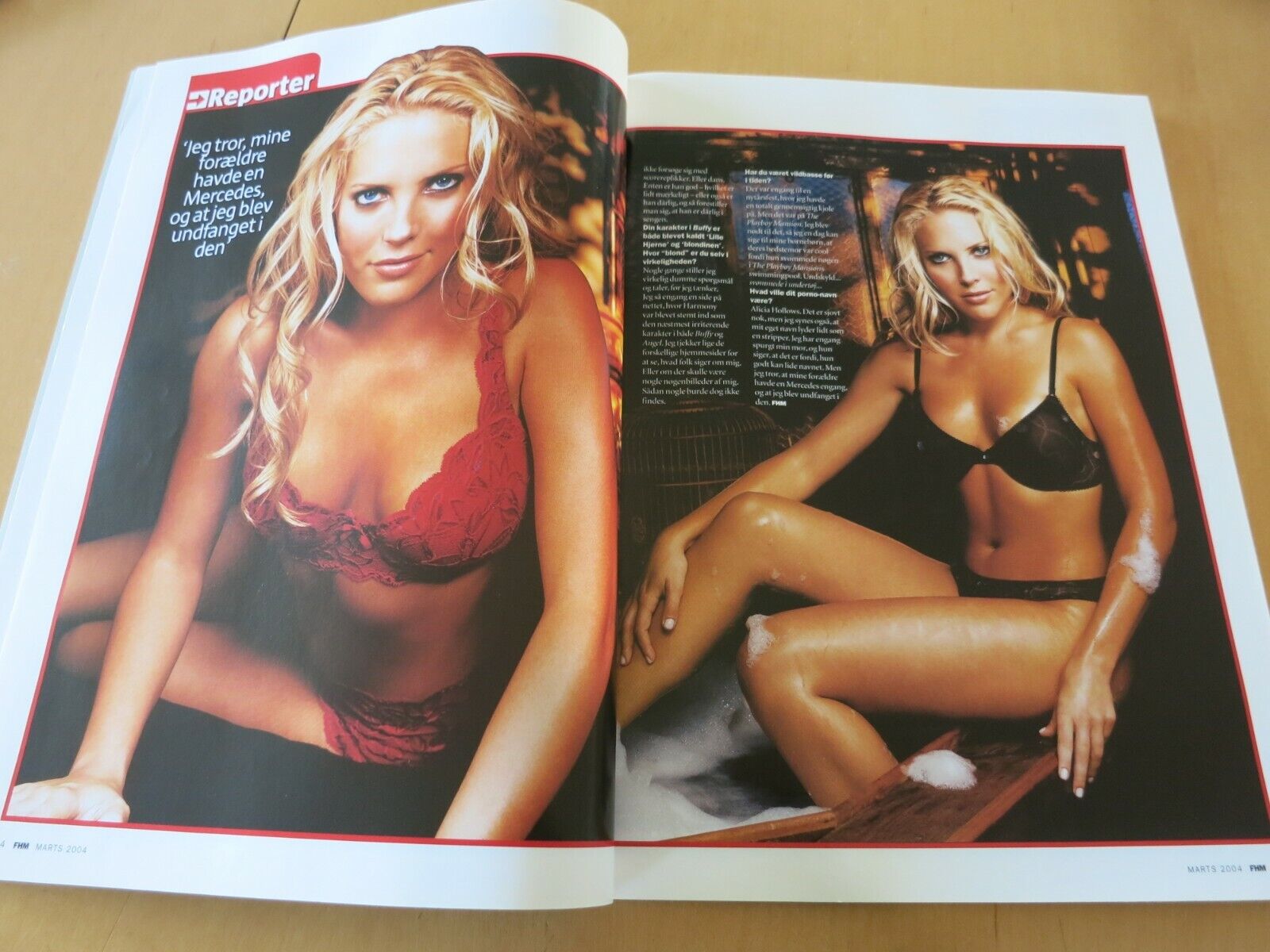 Danish FHM Magazine 2004 TARA REID Mercedes McNab PARIS HILTON #86