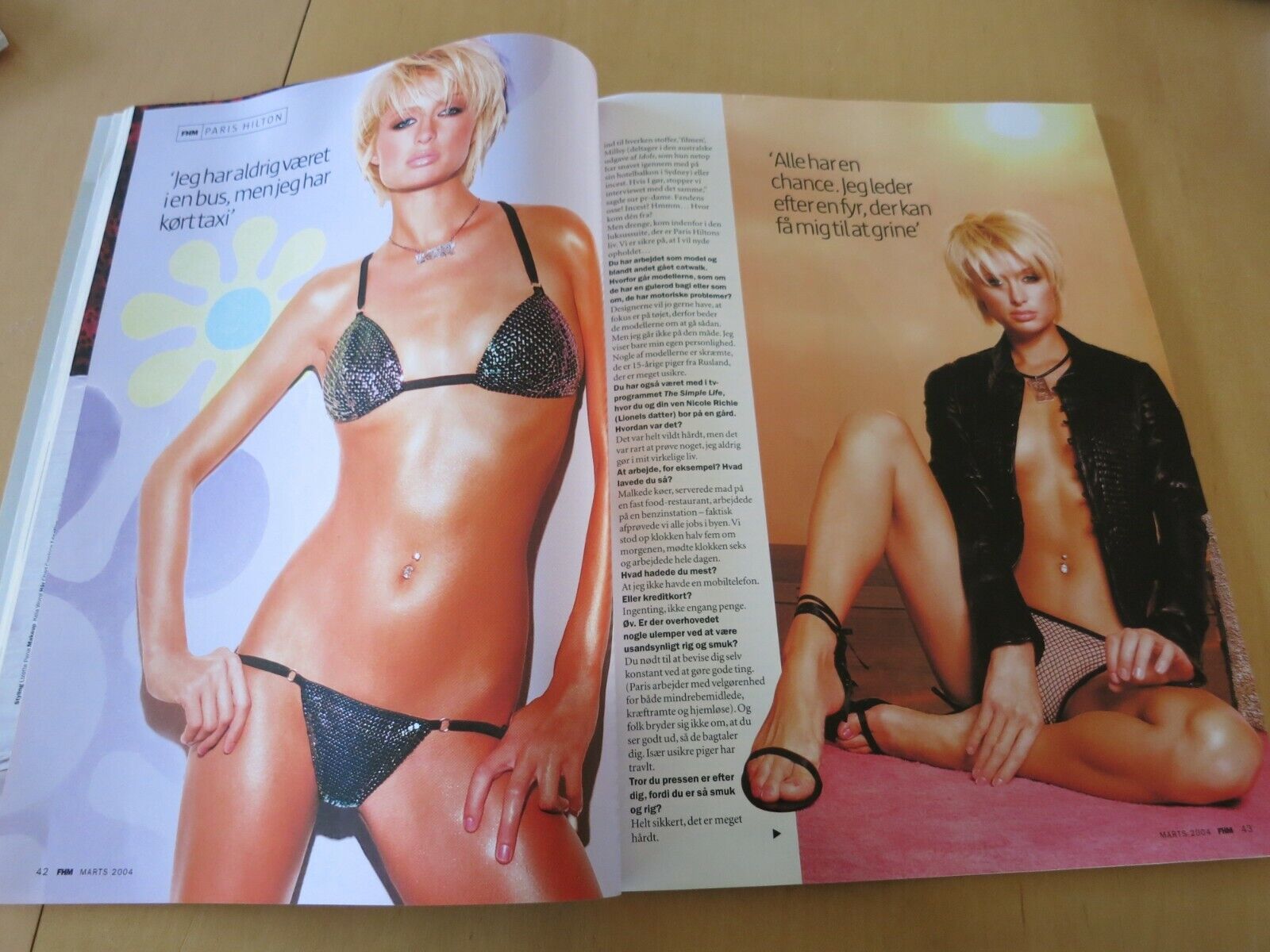 Danish FHM Magazine 2004 TARA REID Mercedes McNab PARIS HILTON #86