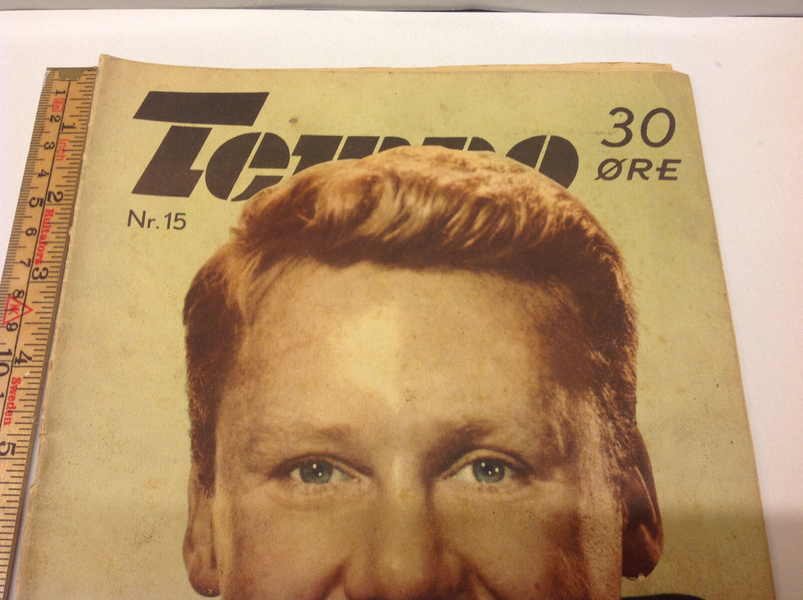 VAN JOHNSON on the Front Cover of Original Vintage Danish Magazine "Tempo" 1947