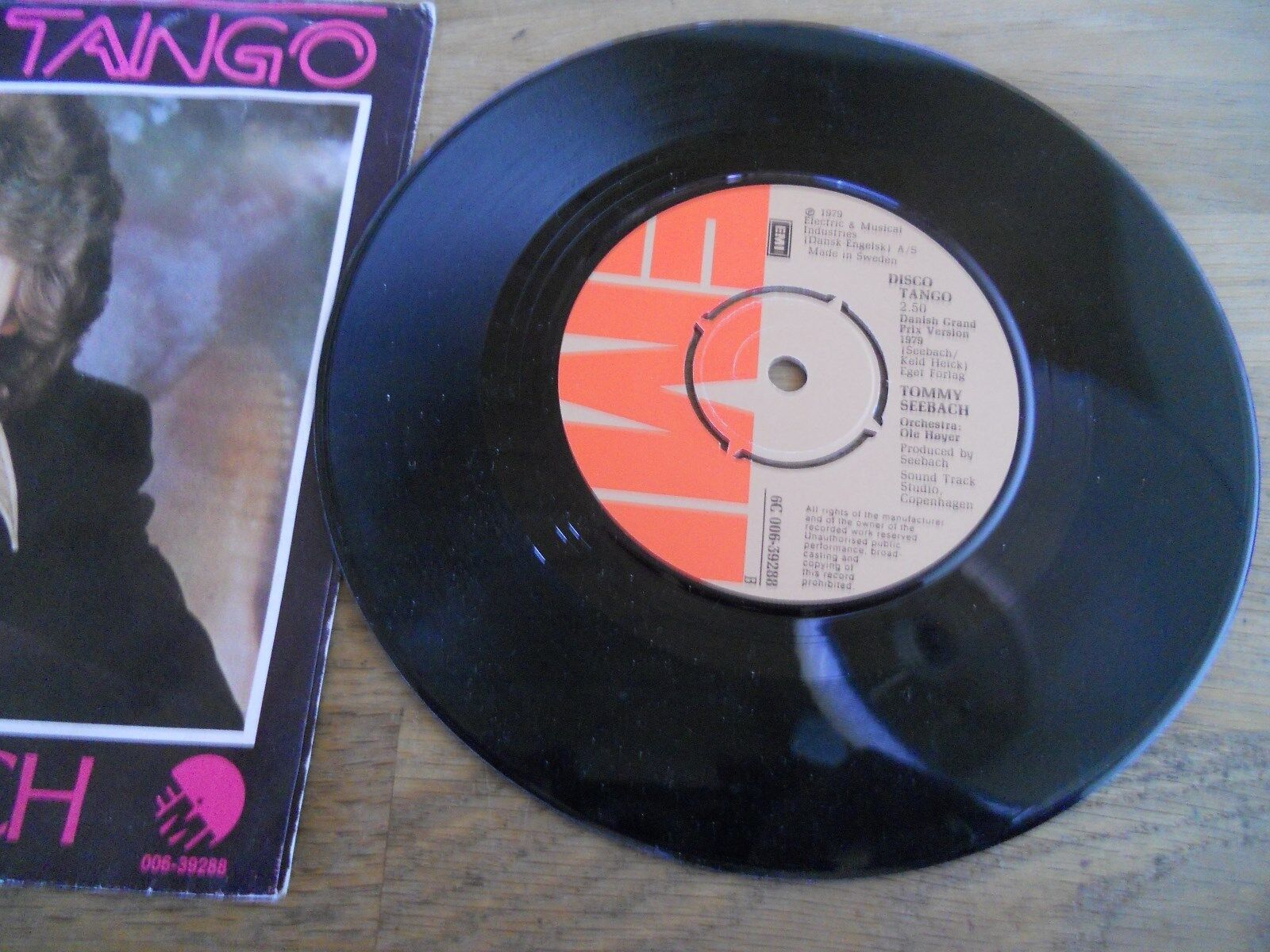 TOMMY SEEBACH DISCO TANGO 1979 NCB DENMARKS ENTRY EUROVISION 1979 EMI RECORDS DK