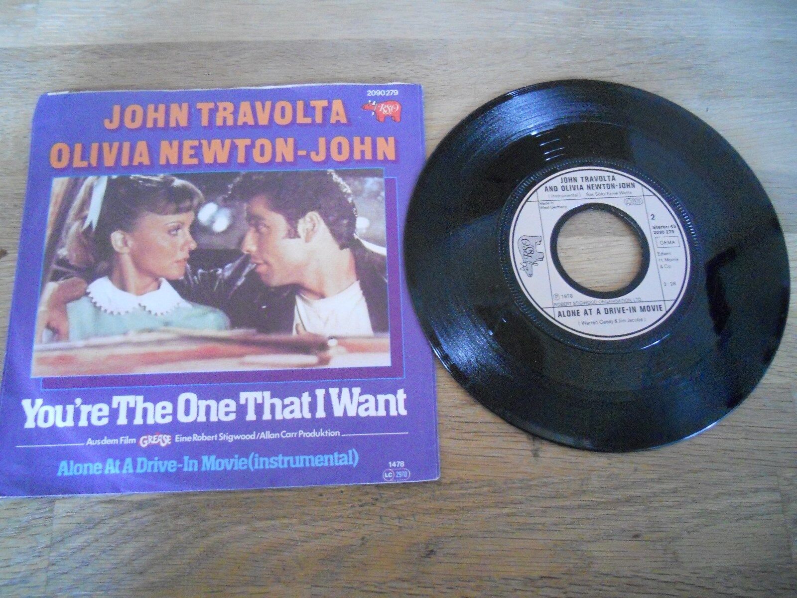 JOHN TRAVOLTA  OLIVIA NEWTON JOHN YOU´RE THE ONE THAT I WANT GREASE USED GERMAN