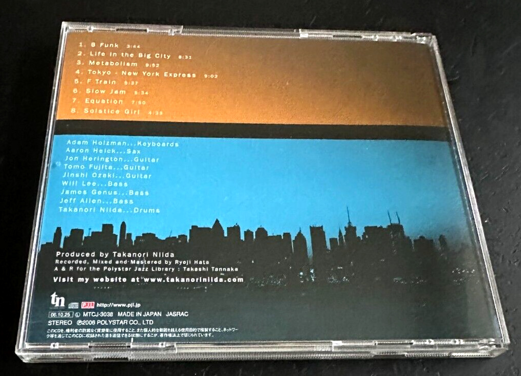 TAKANORI NIIDA ''LIFE IN THE BIG CITY'' - JAPAN CD - WILL LEE / JAMES GENUS