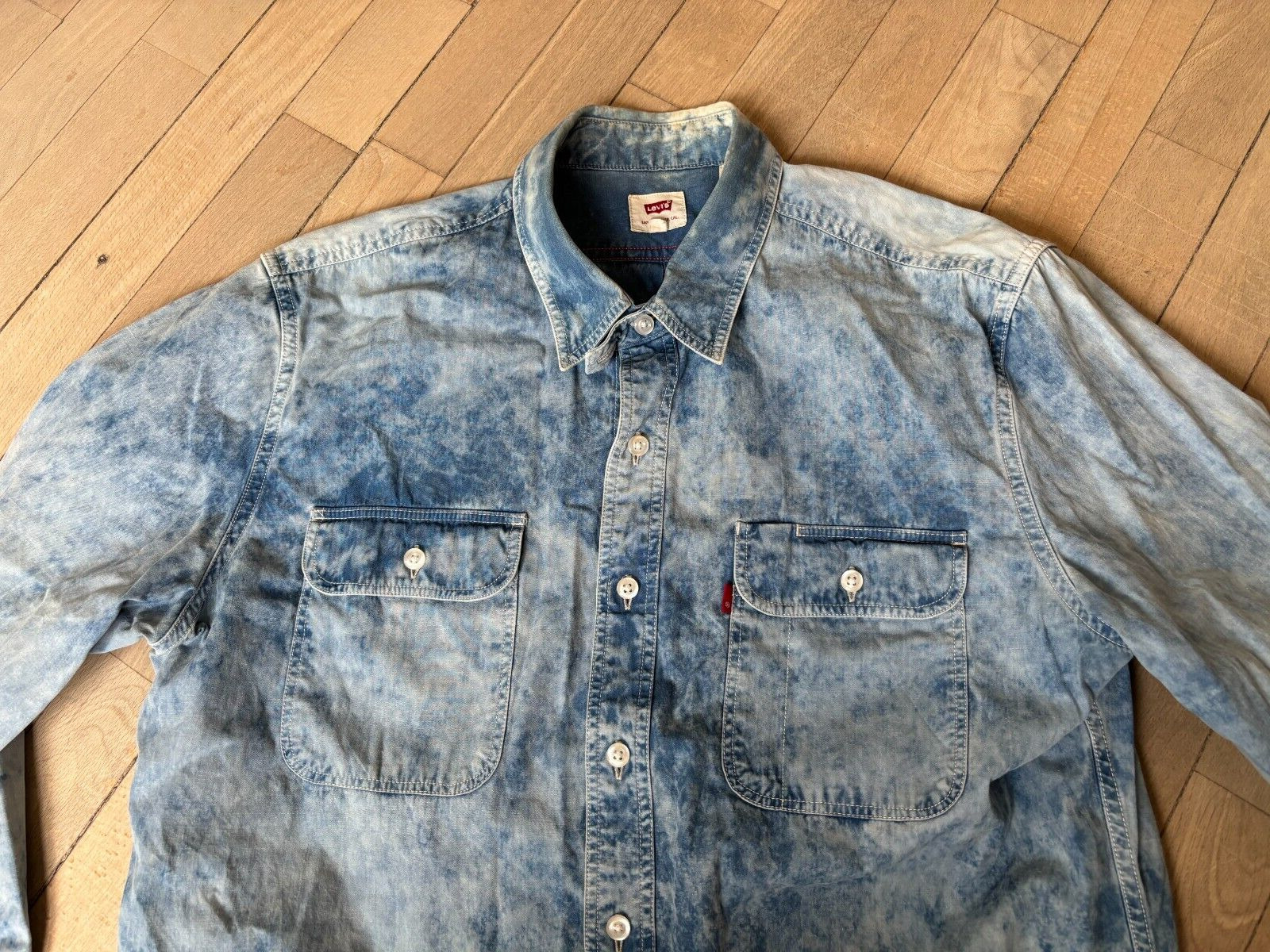 RARE vintage Levi's shirt - tie dye / stonewash - hipster