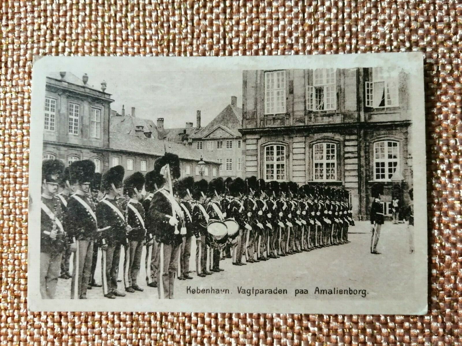 Vintage postcardDenmark CopenhagenVagtparadeRoyal LifeguardsAmalienborg