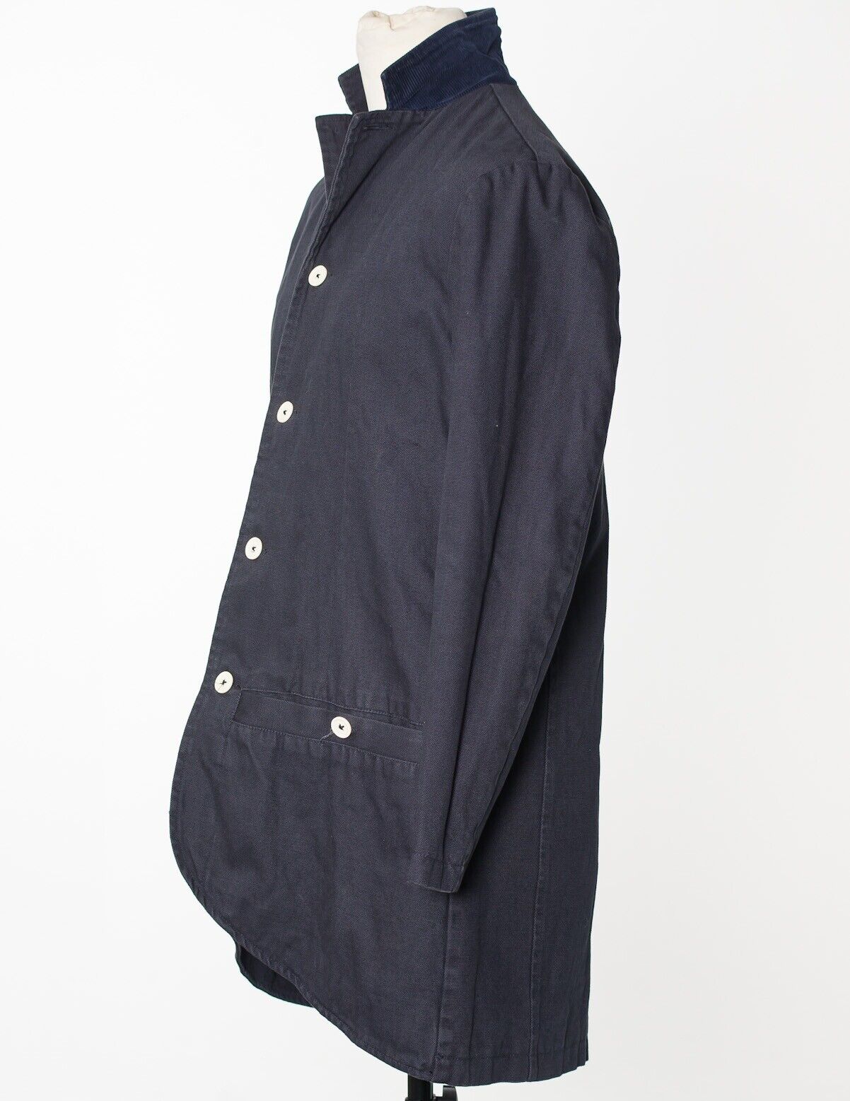 HAN KJØBENHAVN Blue Cotton Coat Size L