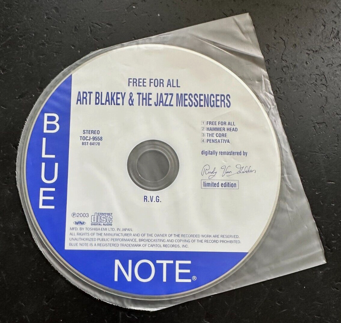 ART BLAKEY  THE JAZZ MESSENGERS ''FREE FOR ALL'' - MINI LP JAPAN CD - BLUE NOTE