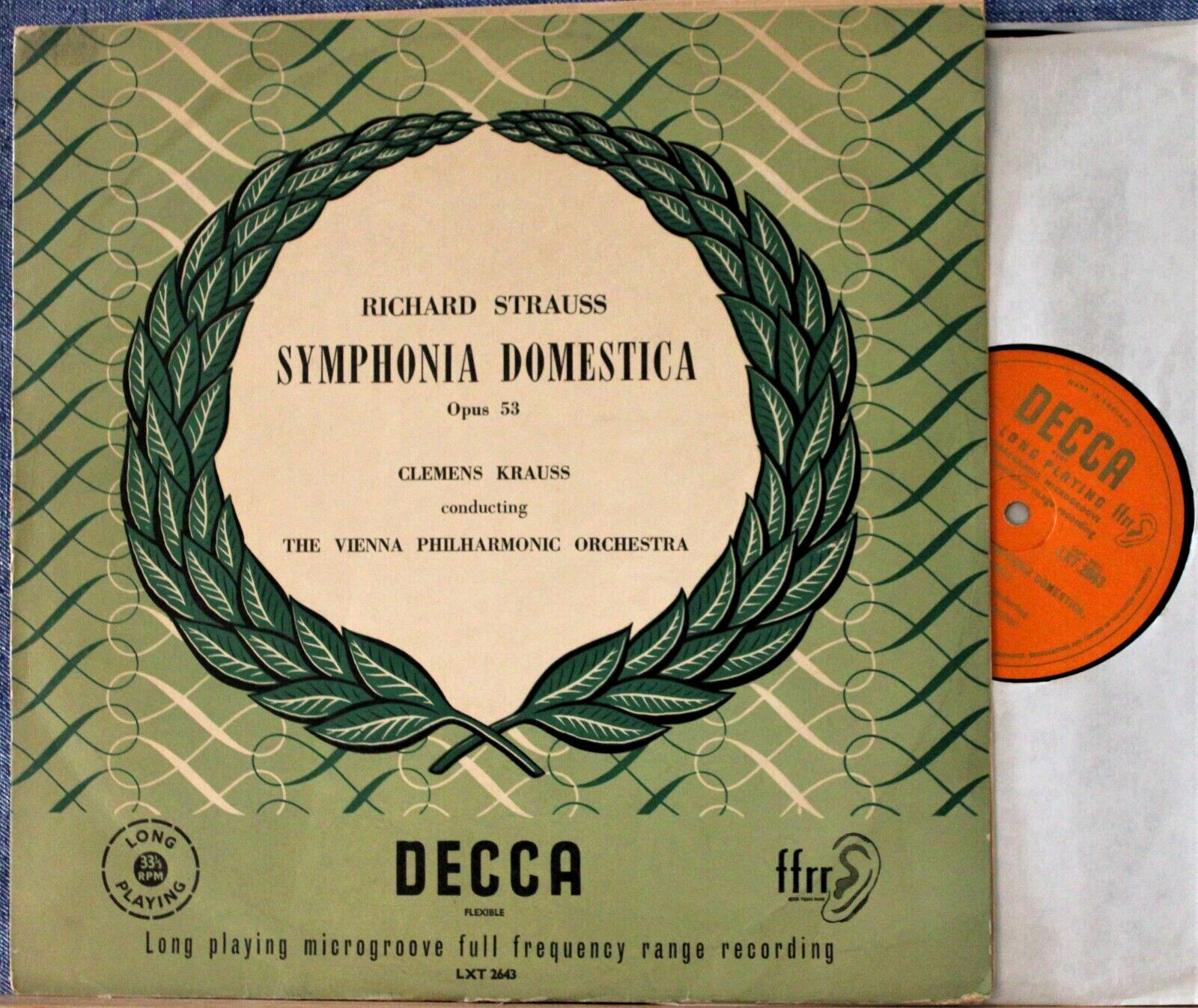 Krauss Strauss (Sinfonia Domestica) Decca LXT 2643 NM(-)